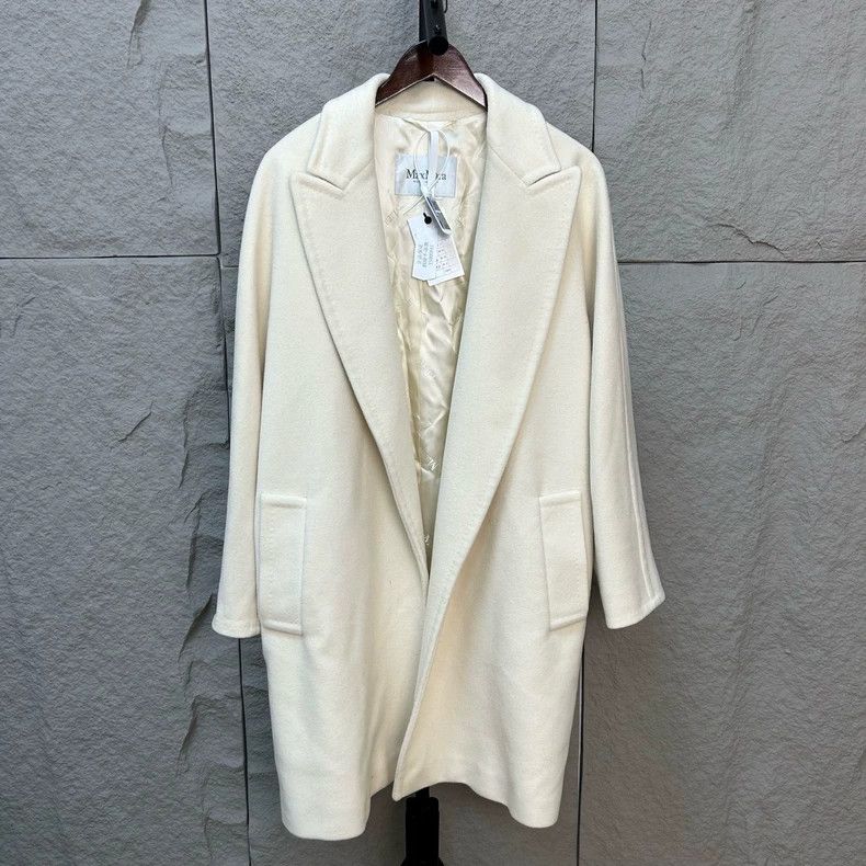 Max Mara Max Mara White cashmere coat Size M / US 6-8 / IT 42-44 - 1 Thumbnail