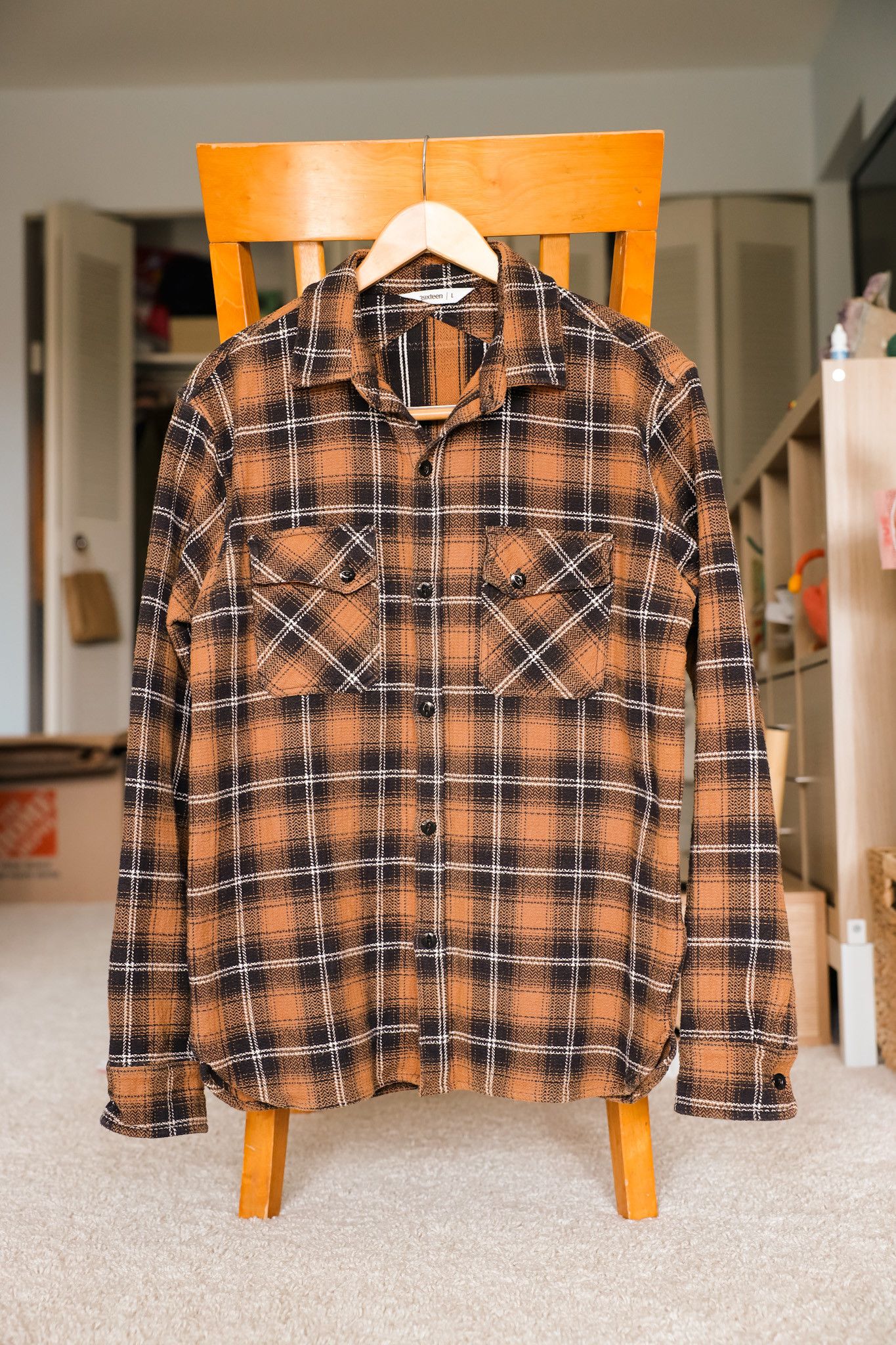 3sixteen Crosscut Flannel in Sienna Size US L / EU 52-54 / 3 - 1 Thumbnail
