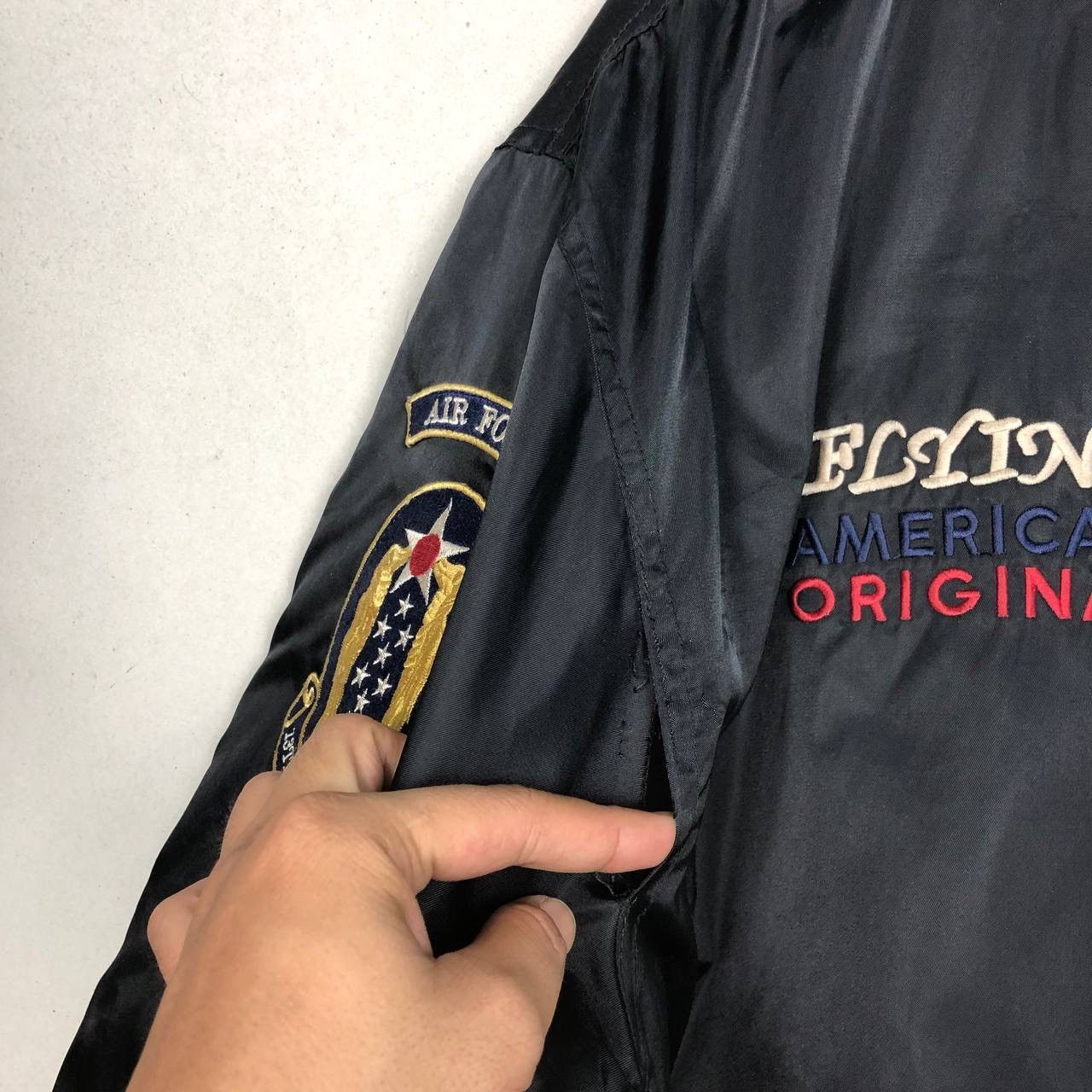 Vintage US Air Force Military Bomber Jacket USA Flight Jacket Size US L / EU 52-54 / 3 - 8 Thumbnail