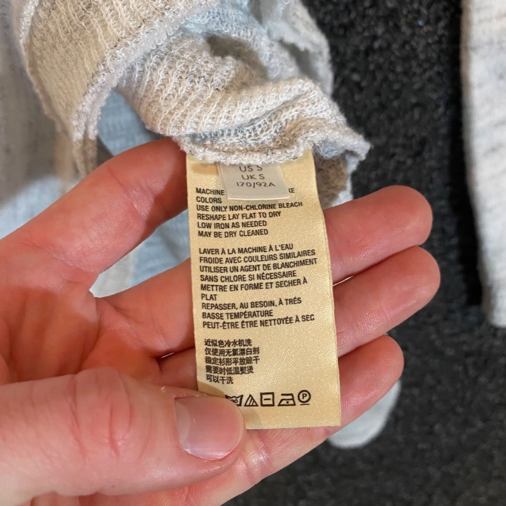 Anthropologie Maeve Anthropologie Sweater Womens Small Gray White Pullover Cowl Neck Long Sleeve Knit Pullover Classic Casual Workwear Vintage No Size S / US 4 / IT 40 - 6 Thumbnail