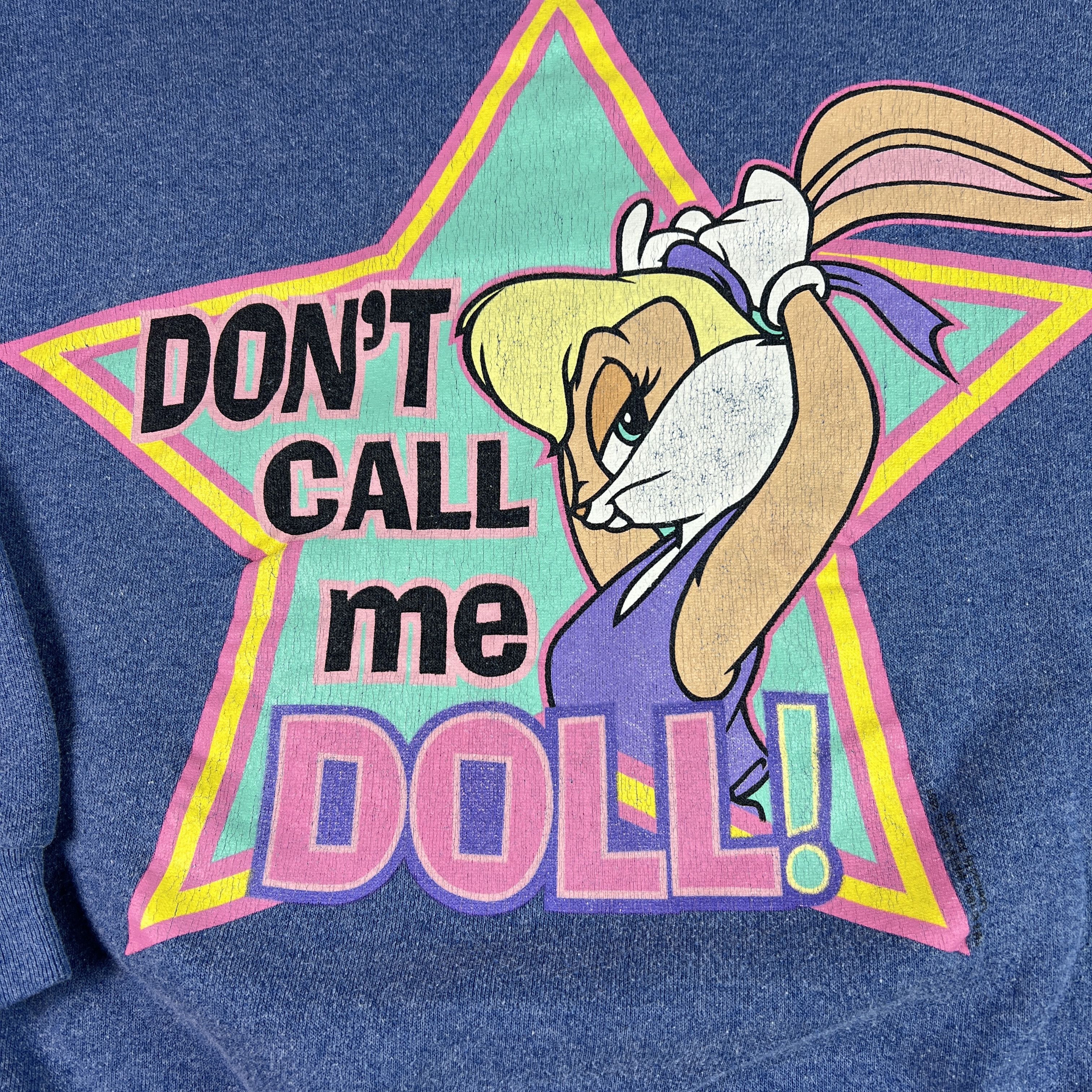 Warner Bros VTG Space Jam Lola Bunny Sweatshirt Dont Call Doll Crewneck Size L / US 10 / IT 46 - 3 Thumbnail
