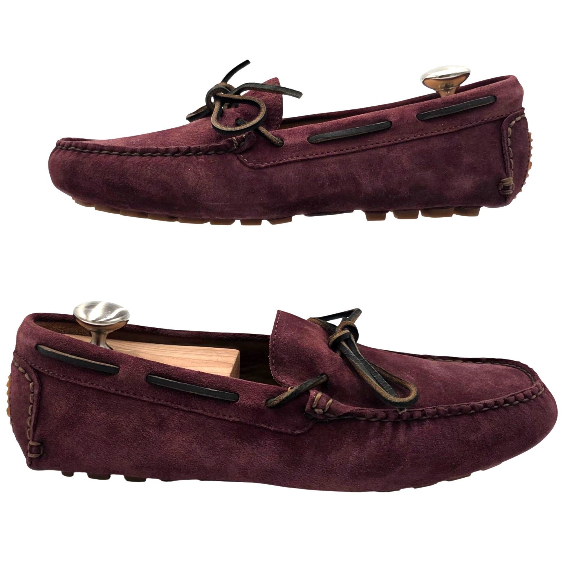 Brooks Brothers NEW Brooks Brothers Burgundy Suede Driving Loafers Mens 9 Size US 9 / EU 42 - 4 Thumbnail