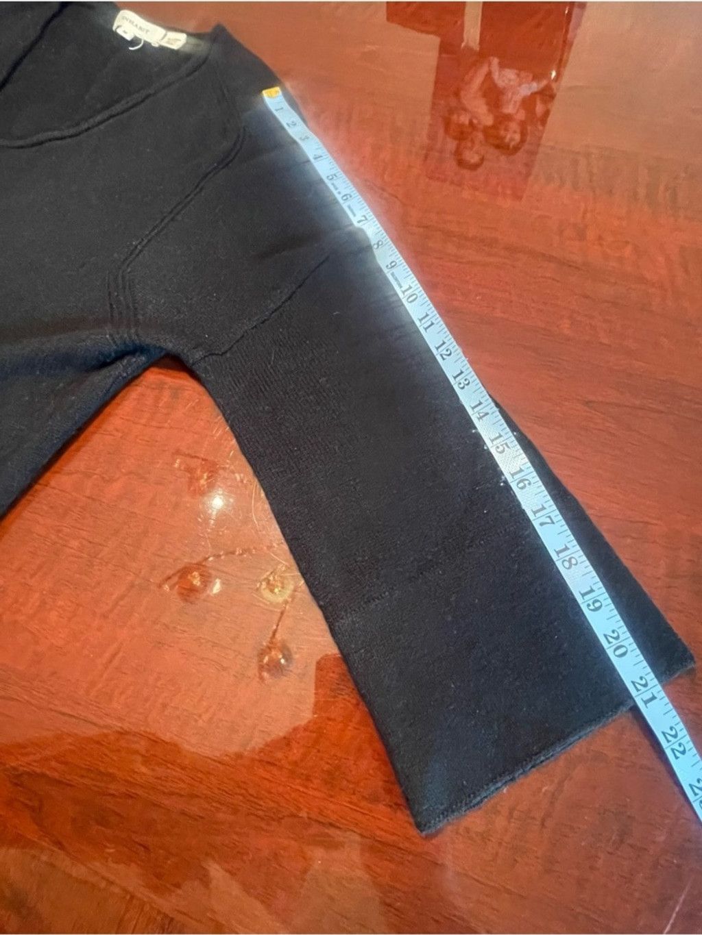 INHABIT Inhabit Cashmere Linen Blend Black V-Neck Tunic Sweater Sz M Size M / US 6-8 / IT 42-44 - 8 Thumbnail