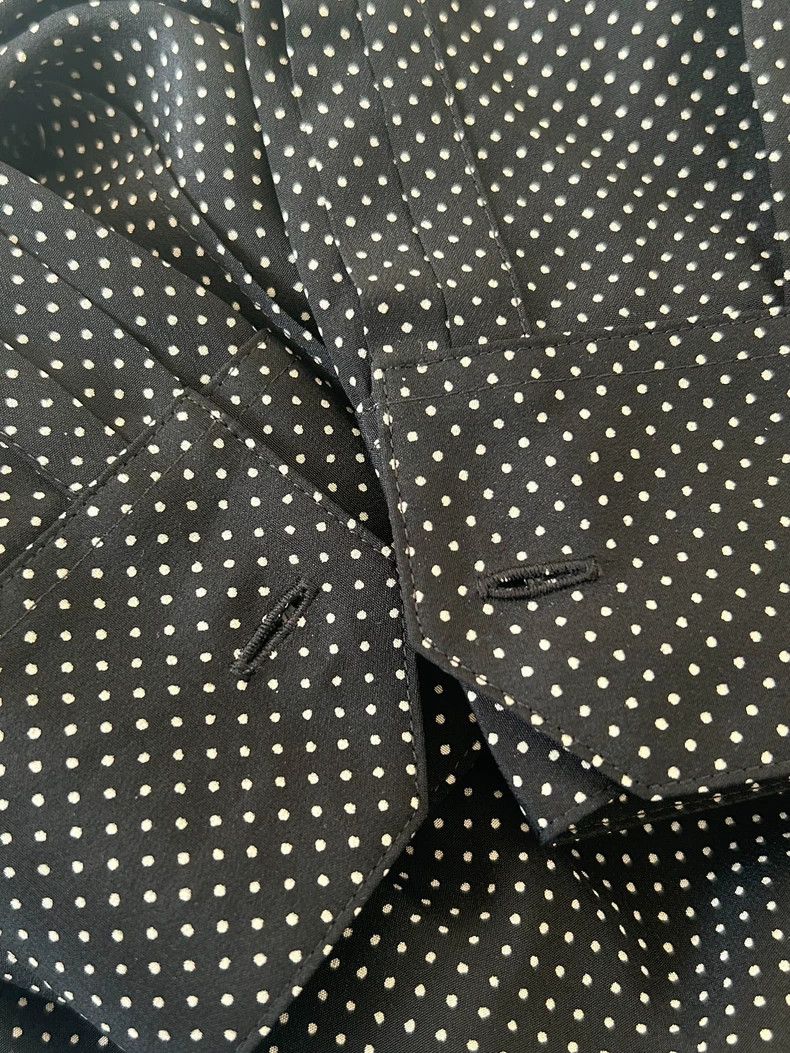 Saint Laurent Paris Saint laurent paris Polka-dot mulberry silk shirt 2506-Next Size XS / US 0-2 / IT 36-38 - 5 Thumbnail