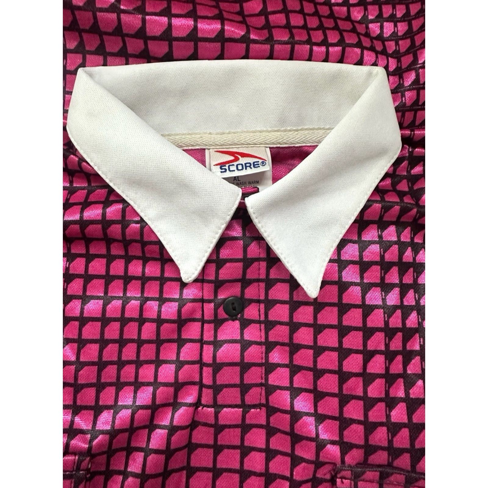 Vintage VINTAGE SCORE soccer polo shirt Mens L Deadstock NWOT 90s Made in USA Pink Size US L / EU 52-54 / 3 - 2 Thumbnail
