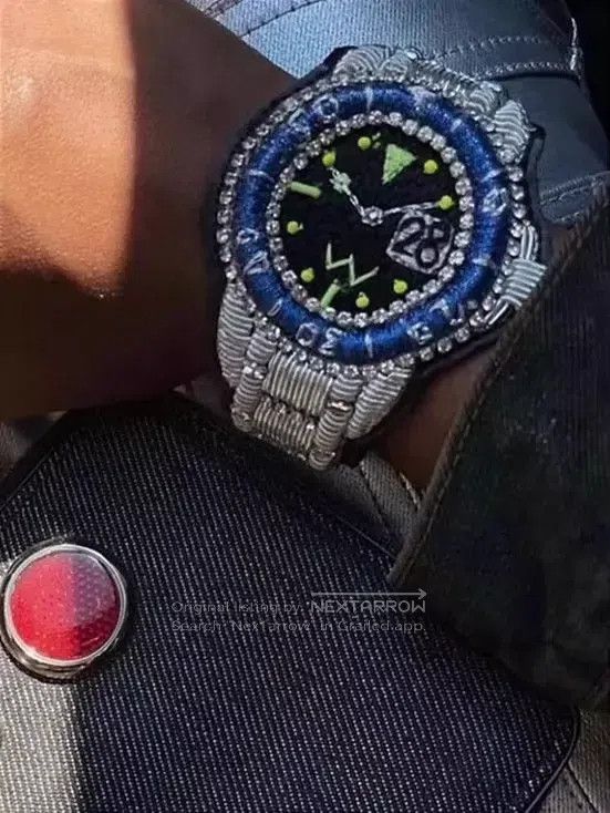 Walter Van Beirendonck Walter Van Beirendonck Embroidered bracelet, watch-style b Size ONE SIZE - 3 Thumbnail