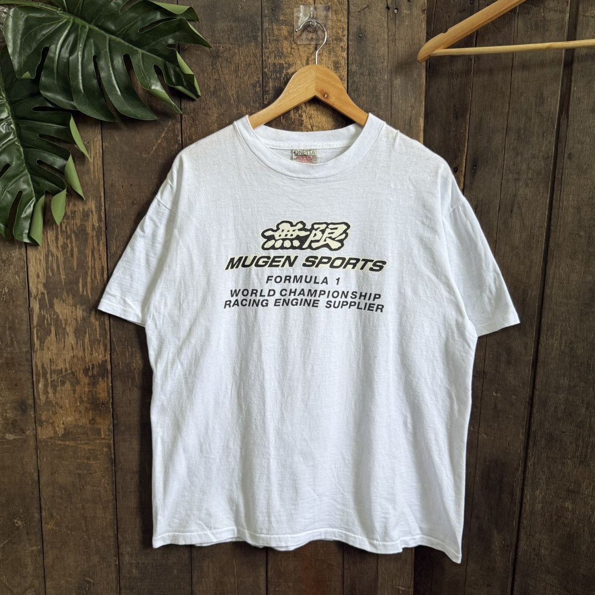 Honda Vintage Oneita Mugen Sports F1 Tshirt Size US L / EU 52-54 / 3 - 1 Thumbnail