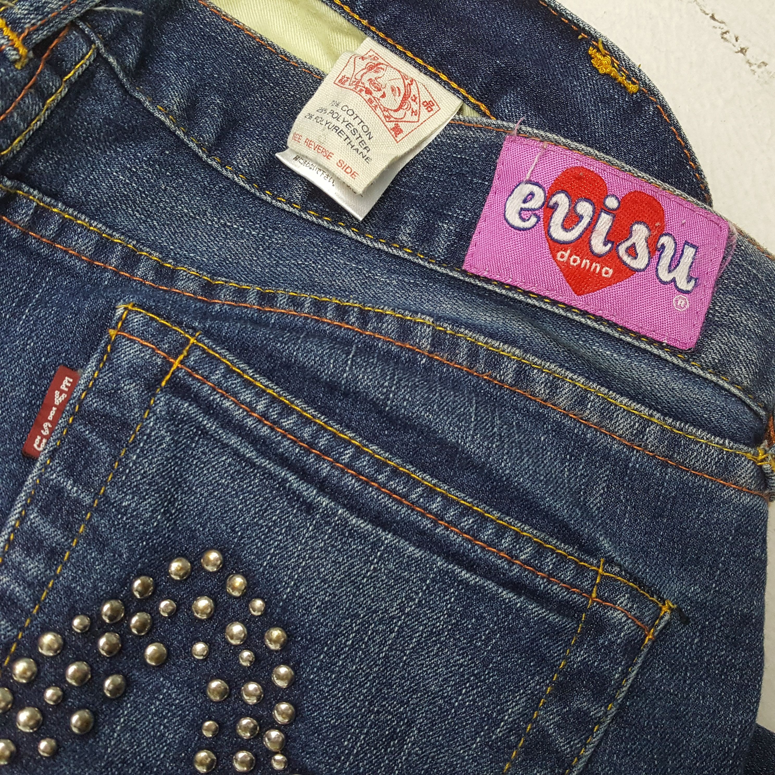 Evisu EVISU Japanese Brand Streetwear Custom Daicock Jeans Size 31" - 14 Thumbnail