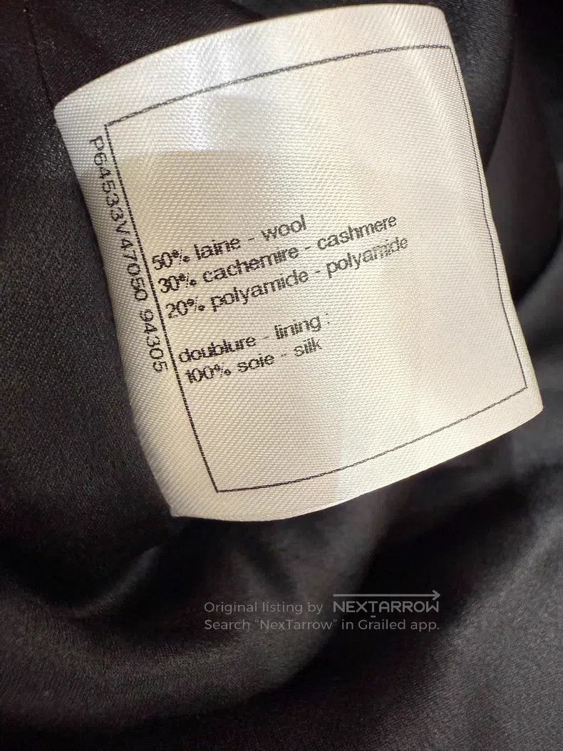 Chanel Chanel Comb Street Series Black Woollen Mixed Cashmere Coa Size XS / US 0-2 / IT 36-38 - 9 Thumbnail