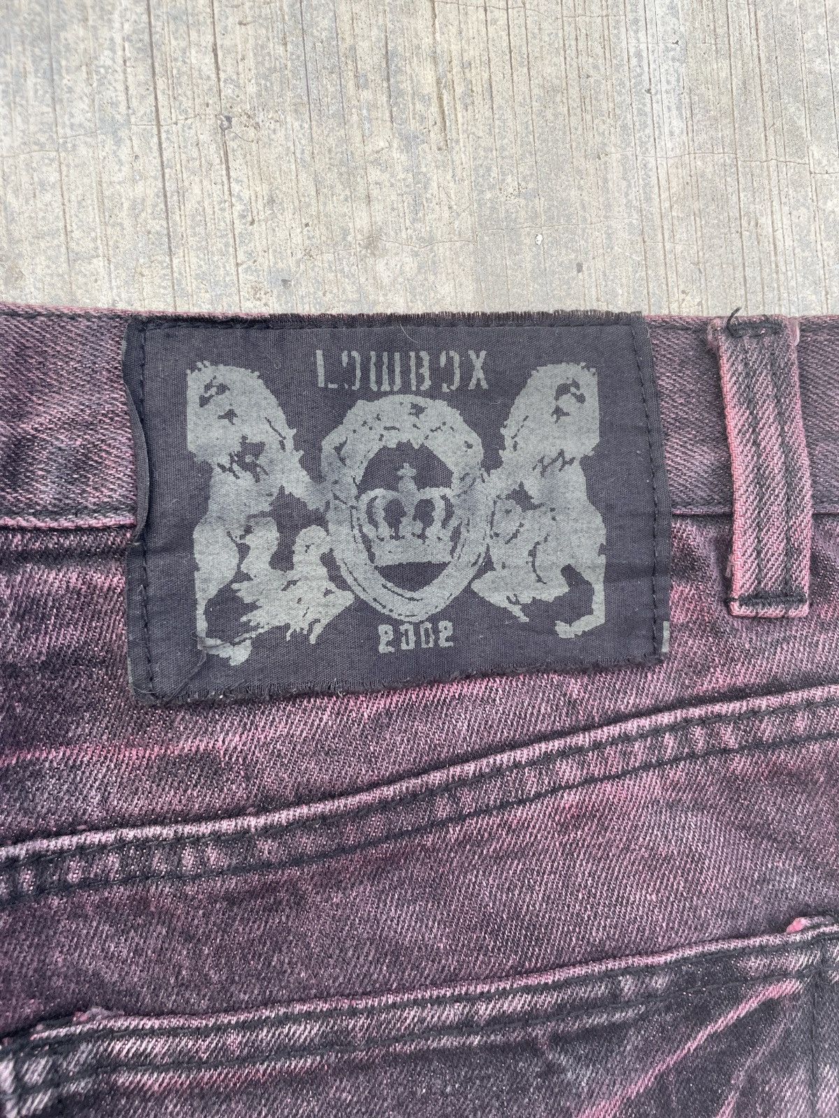 Japanese Brand 💥RARE💥2000s JAPANESE BRAND LOWBOX RED WINE WHISKER JEANS Size US 30 / EU 46 - 8 Thumbnail