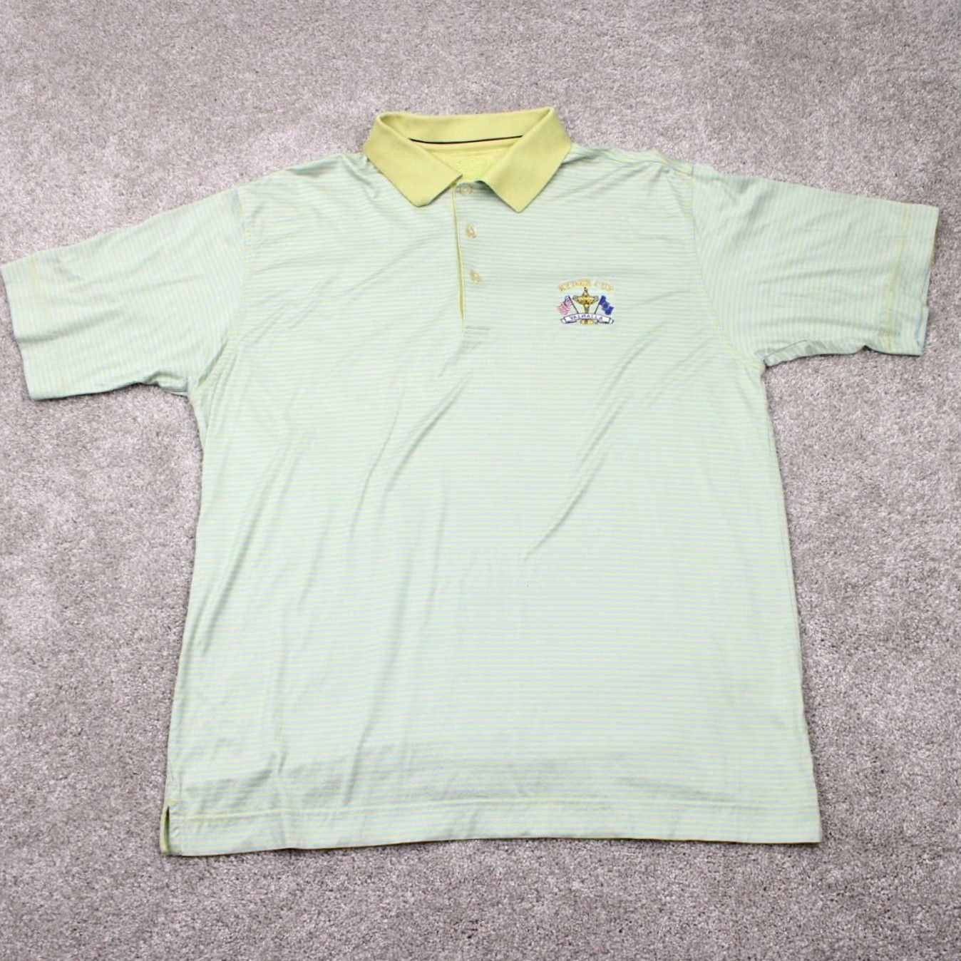 Cutter & Buck Cutter & Buck Polo Signature Polo Shirt Mens Large Green Ryder Cup Logo Valhalla Size US L / EU 52-54 / 3 - 2 Thumbnail