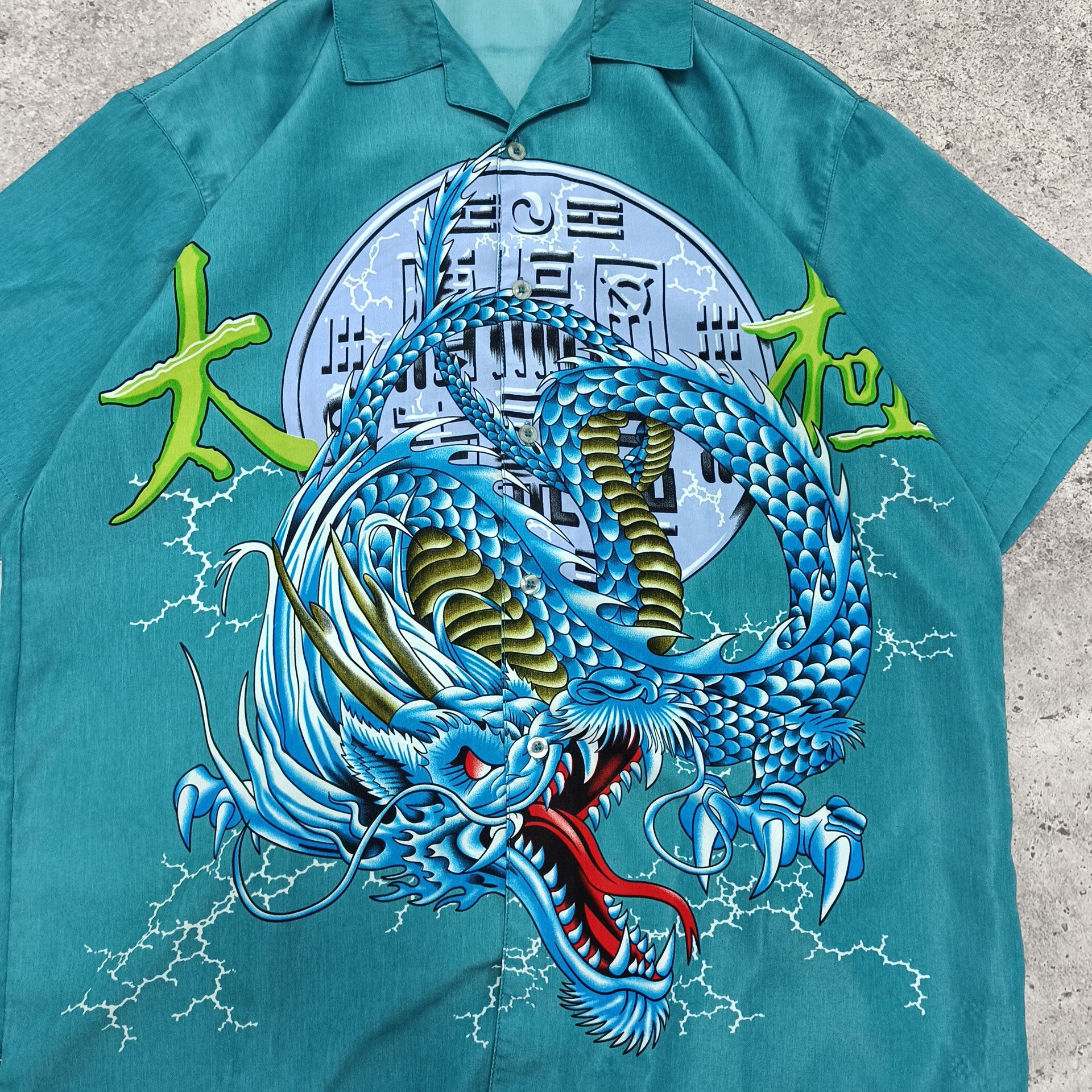 Japanese Brand vintage Japanese style dragon sign shirt Oversized Size US XXL / EU 58 / 5 - 3 Thumbnail