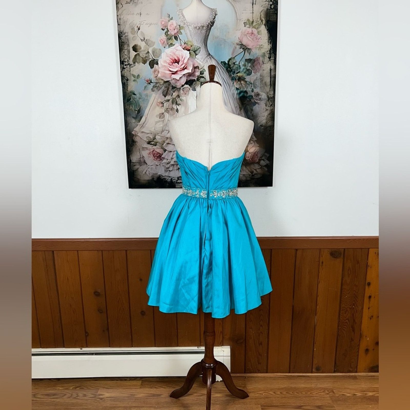 Other Pretty Mori Lee Vibrant Blue Taffeta Prom Dress! Size M / US 6-8 / IT 42-44 - 6 Thumbnail