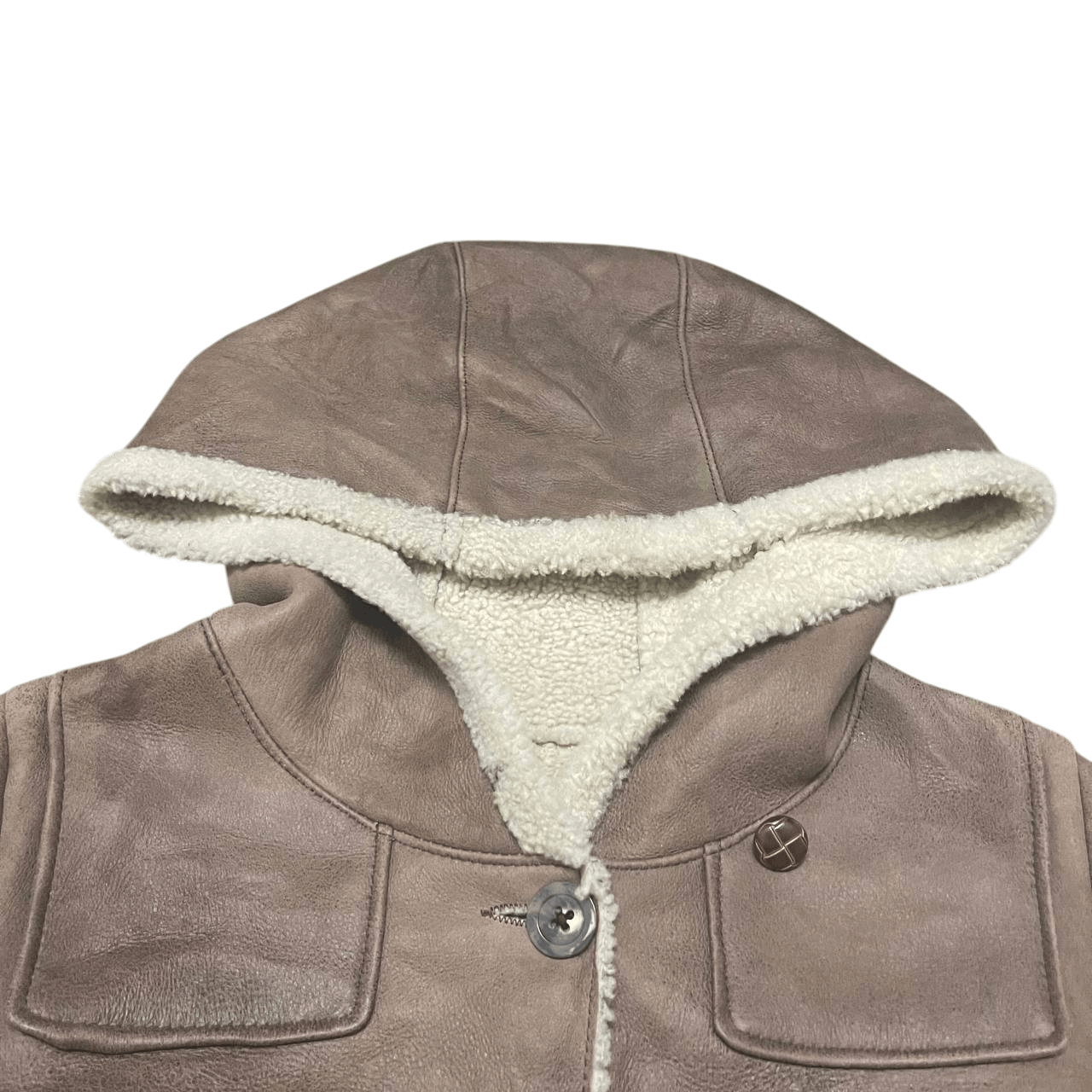 Vintage Anagram Paris Sheepskin Coat Shearling Leather Jacket Size US S / EU 44-46 / 1 - 5 Thumbnail
