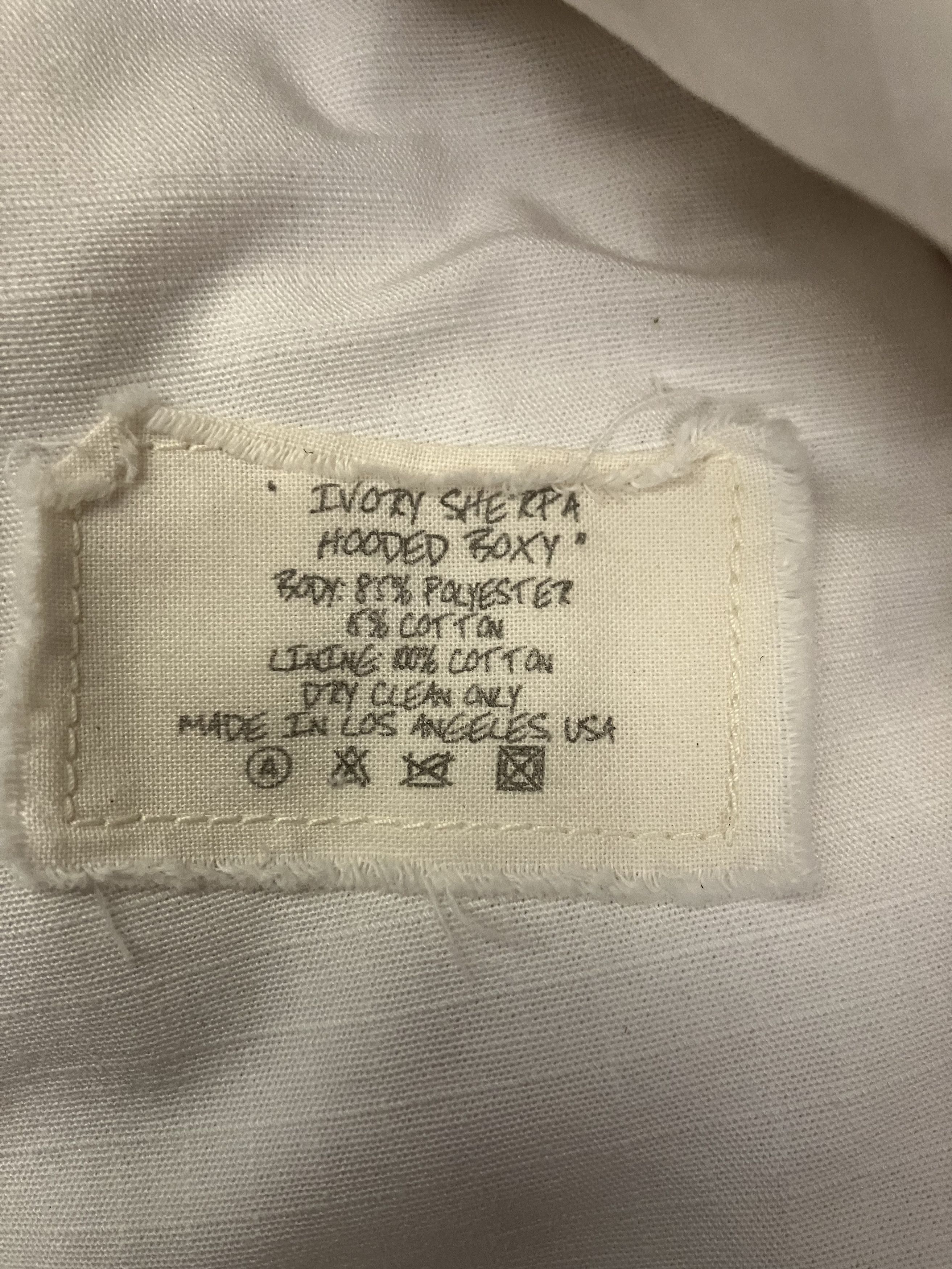 Greg Lauren $2950 NWT Greg Lauren Ivory Sherpa Hooded Boxy XXL (Size 5 Size US XXL / EU 58 / 5 - 10 Thumbnail