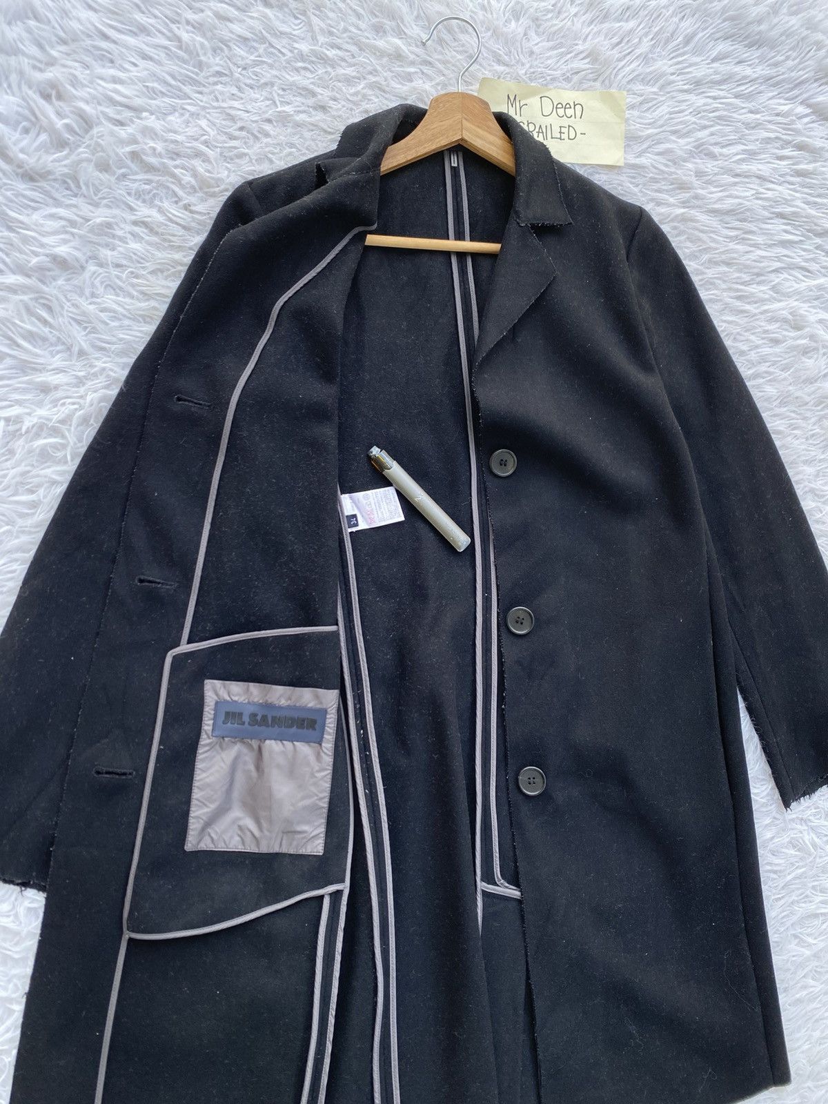 Jil Sander Rare AW 2012 JIL SANDER Wool Long Coat Size US M / EU 48-50 / 2 - 10 Thumbnail