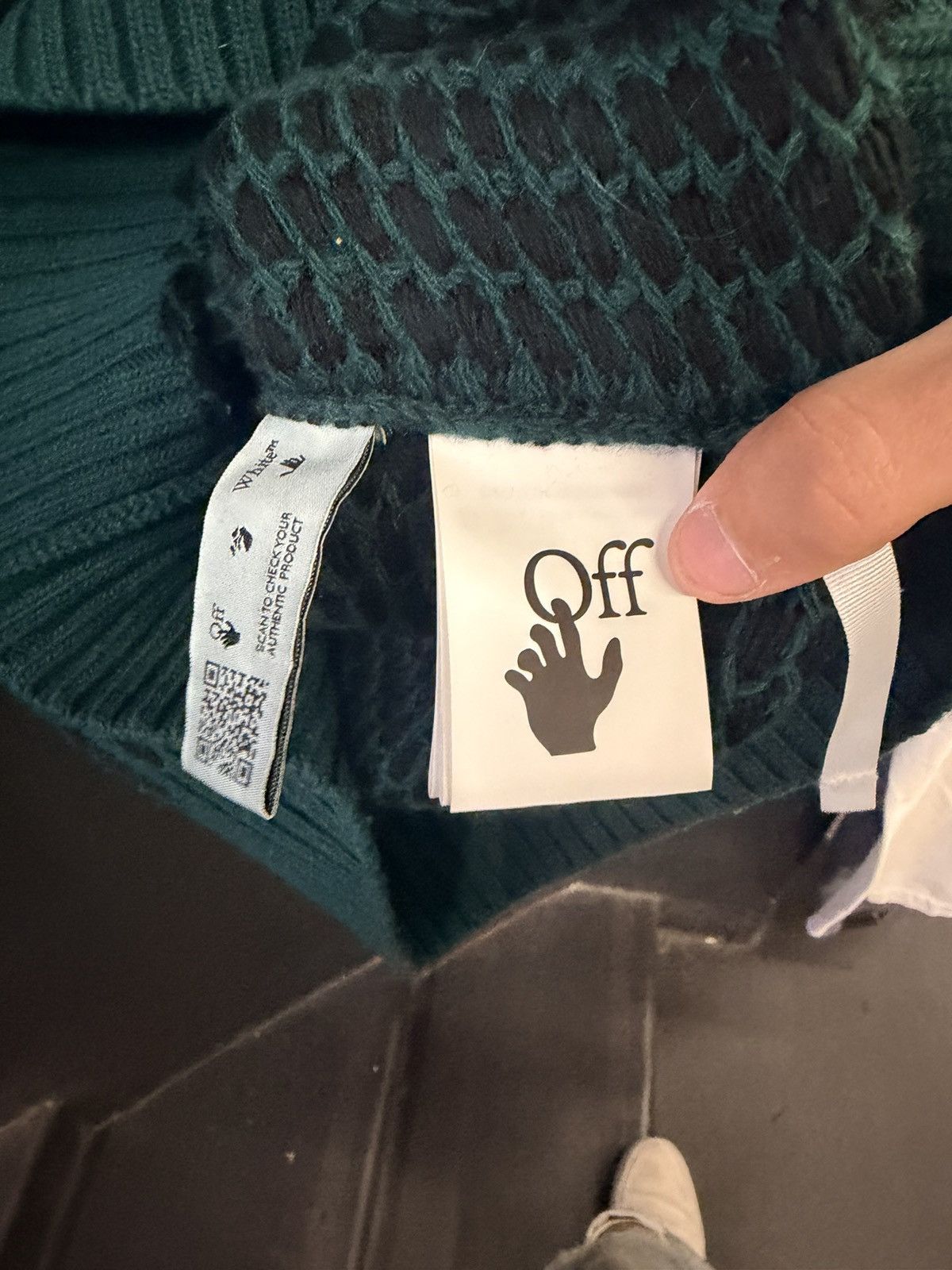 Off-White Off white Knit Sweater Size US L / EU 52-54 / 3 - 4 Thumbnail