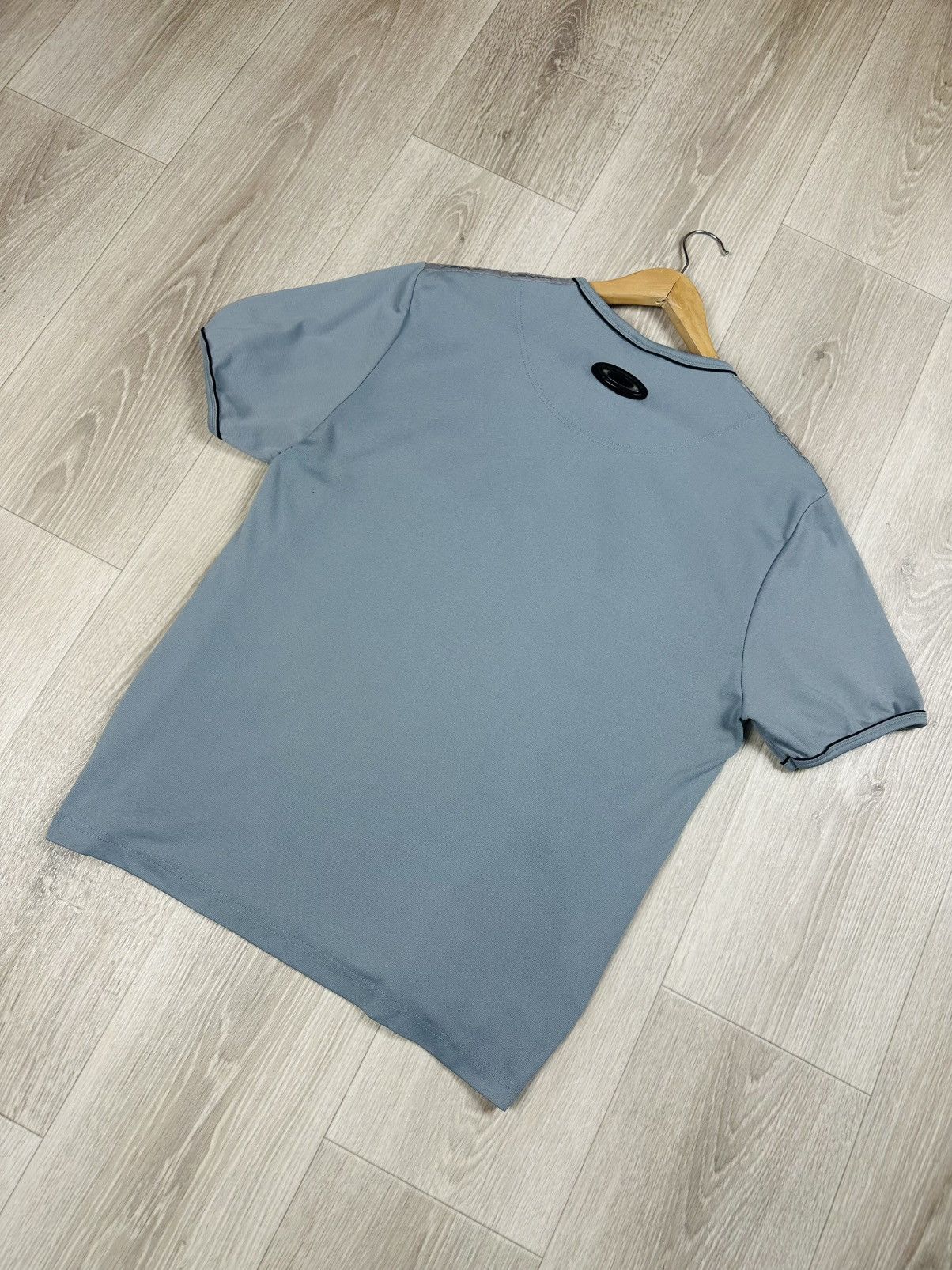 Oakley × Vintage Oakley Software Vintage Men's Blue Cotton Zip Neck T-Shirt Size US XL / EU 56 / 4 - 11 Thumbnail