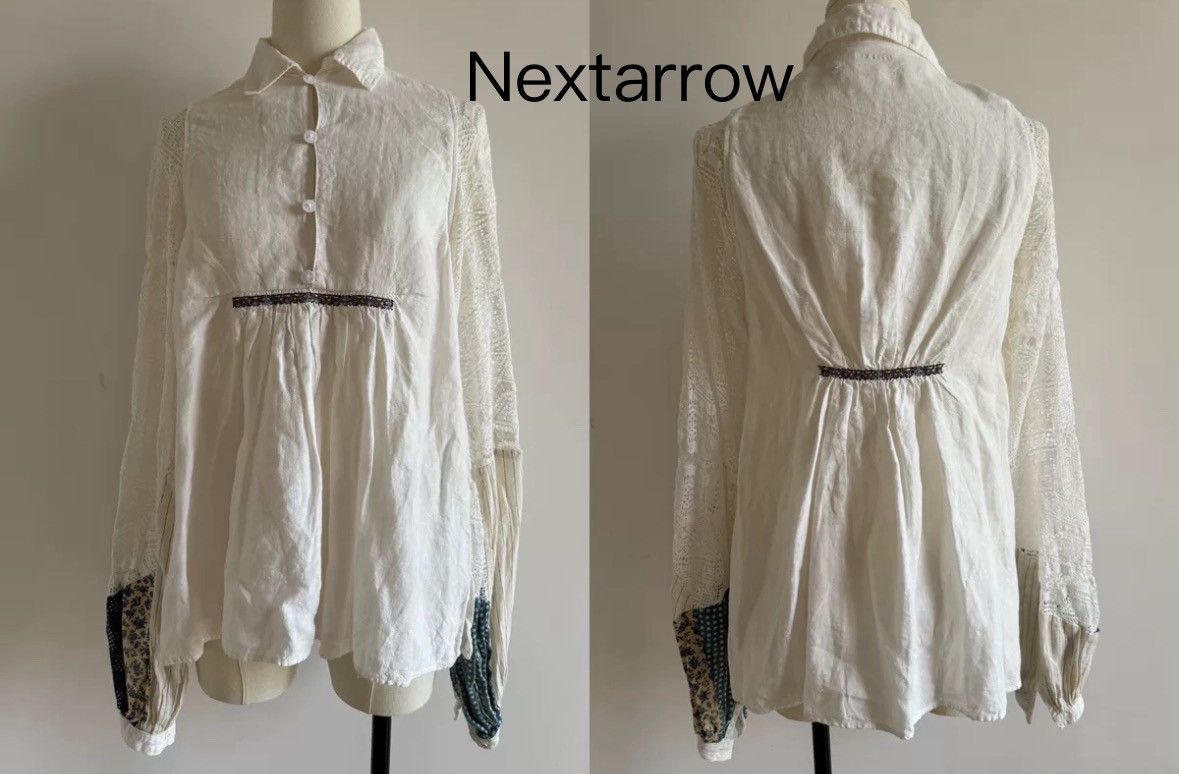 Kapital Kapital blue dyed spine patchwork shirt 2412-Nextarrow Size US XS / EU 42 / 0 - 1 Thumbnail