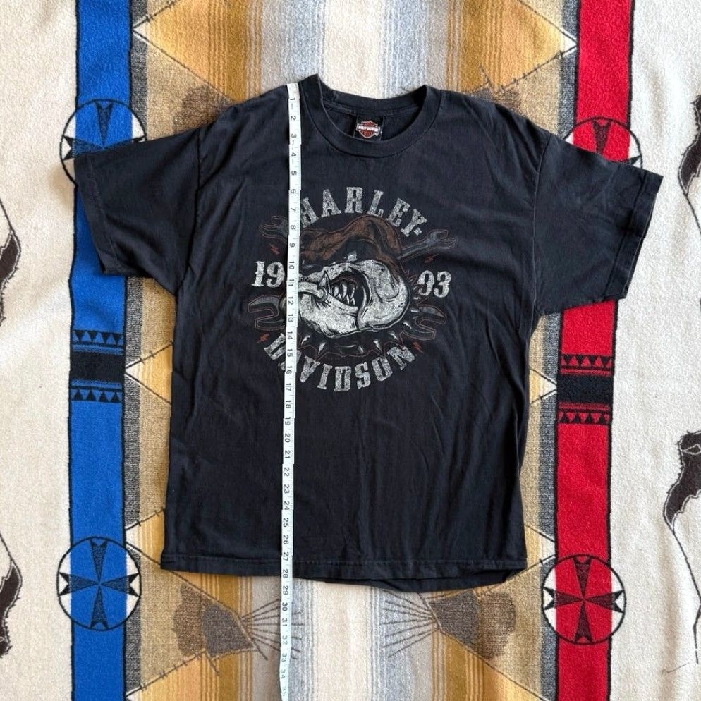 Harley Davidson Harley Davidson Men’s T-Shirt Size L Black Short Sleeve Biker Motorcycle Bulldog 2020s Regular Size US L / EU 52-54 / 3 - 7 Thumbnail