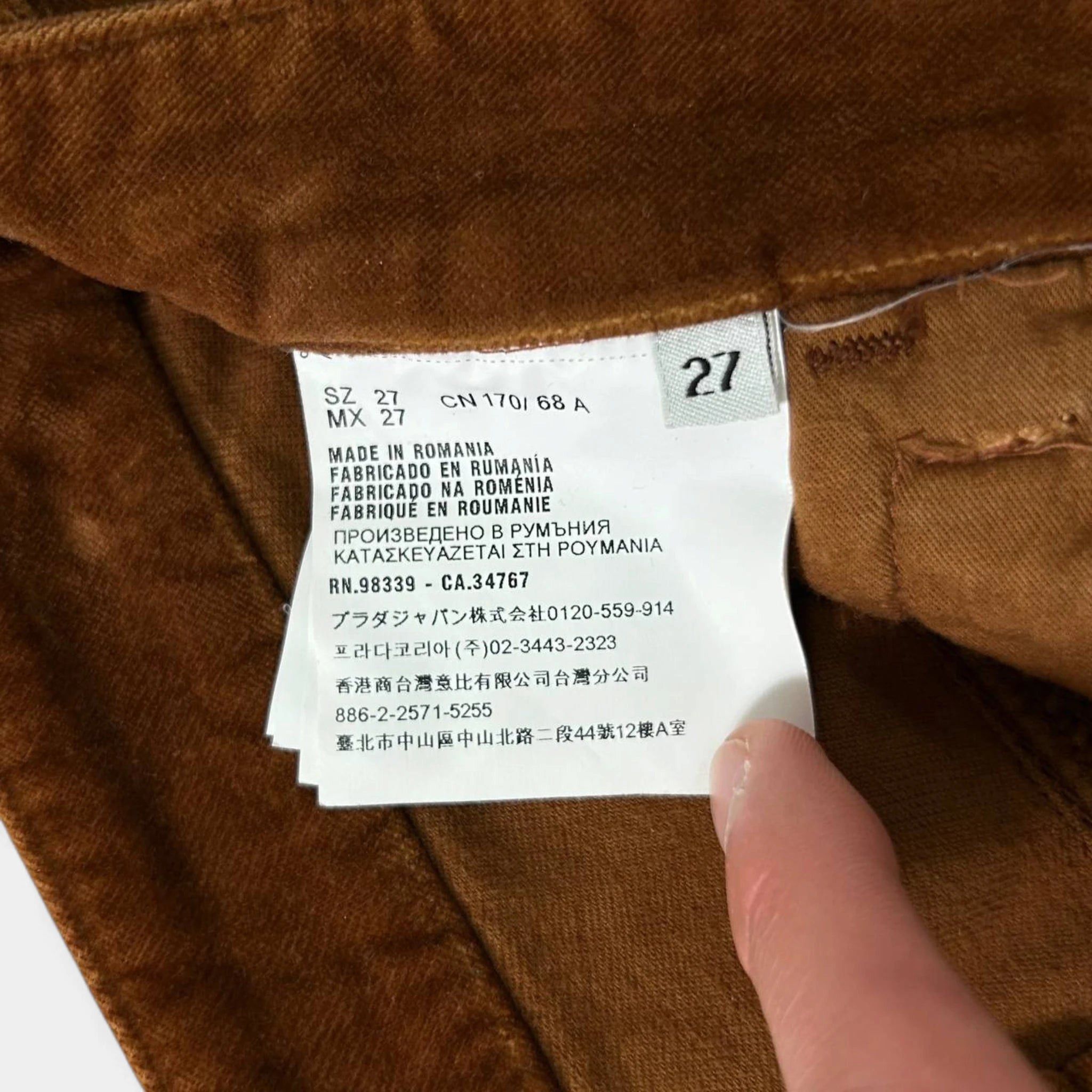 Prada Prada Brown Denim Pants Size US 27 - 7 Thumbnail