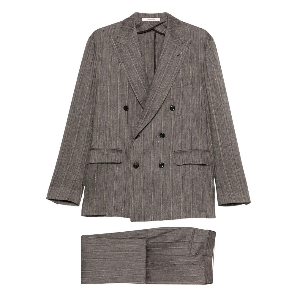 Tagliatore Tagliatore BROWN Suits - Double Breasted Suits Size US M / EU 48-50 / 2 - 1 Thumbnail