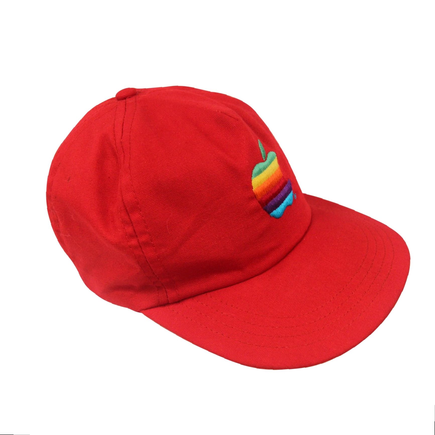 Vintage VINTAGE Mac Computer Rainbow Apple Logo Trucker Hat Red OS Men One Size Trucker Hat Rainbow Apple Logo Vintage Mac Computer Hat Mens Size ONE SIZE - 3 Thumbnail