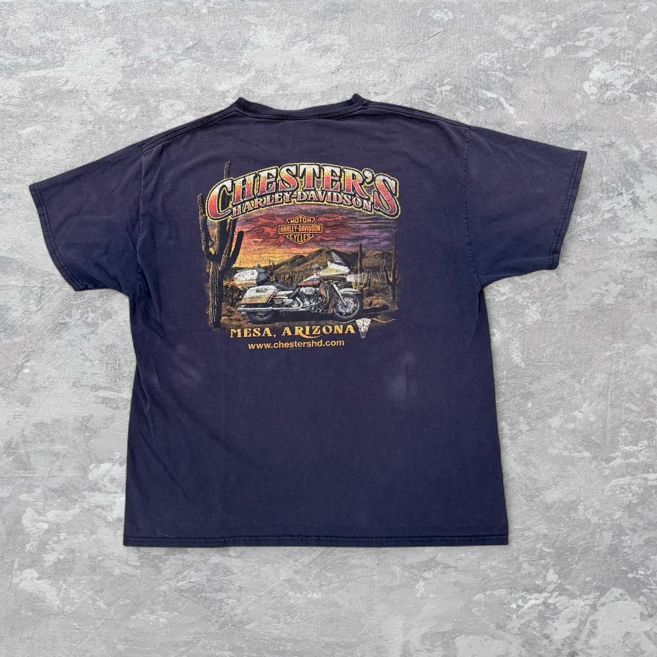 Harley Davidson Vintage faded harley davidson t shirt Size US XL / EU 56 / 4 - 2 Thumbnail