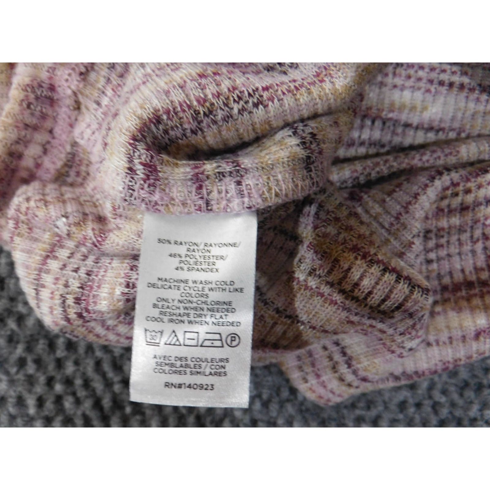 Loft LOFT Pullover Sweater XL Purple Knit Rayon Turtleneck Stretch Rib Knit Long Sleeve Casual Womens Modern Designer Knitwear Size XL / US 12-14 / IT 48-50 - 7 Thumbnail