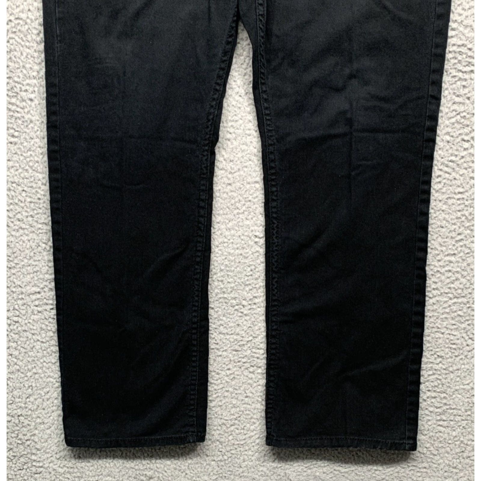 Buffalo David Bitton Buffalo David Bitton Jeans Men's Slim Straight Stretch Black 5-Pocket Sz 35/28.5 Size US 35 - 3 Thumbnail