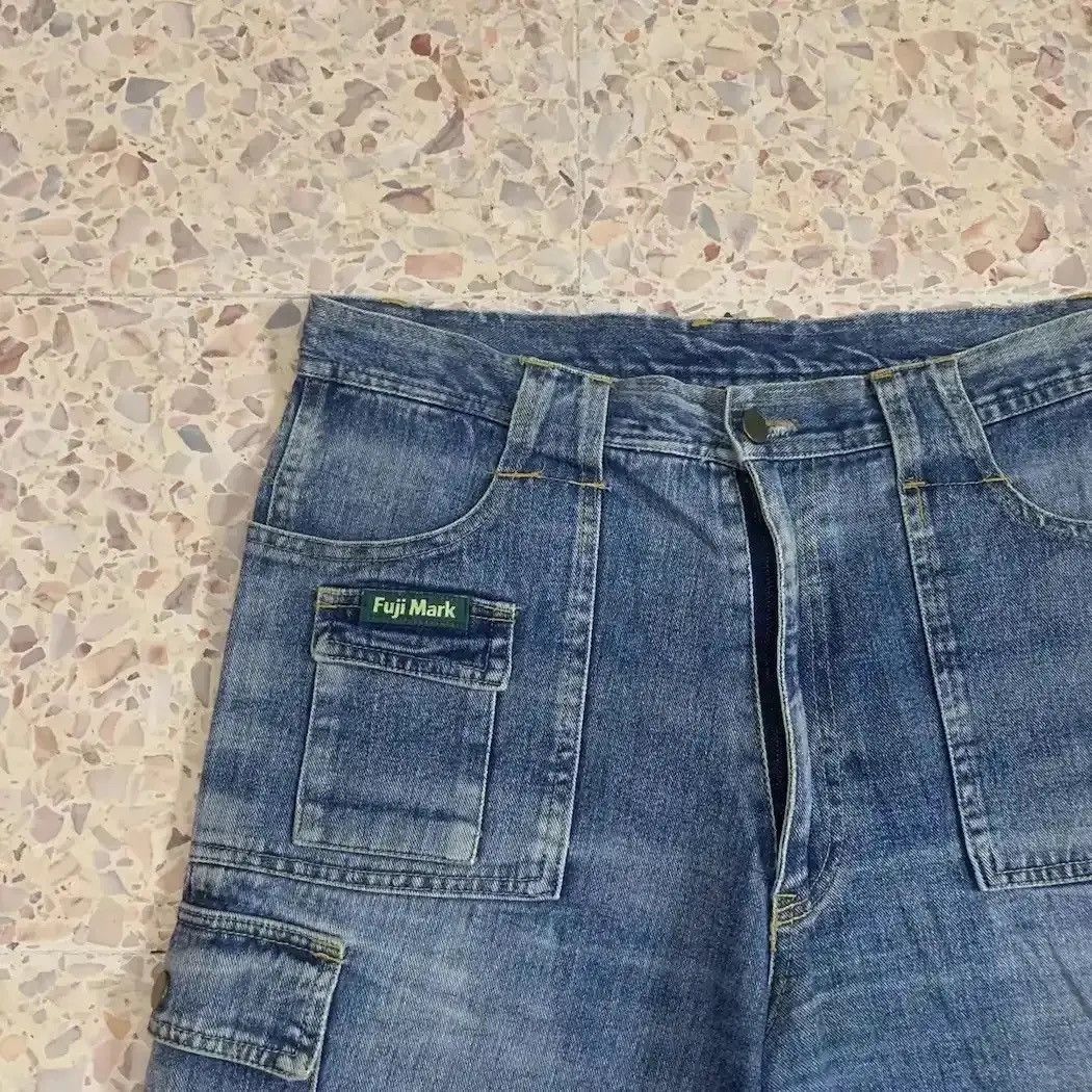 Hiroshi Fujiwara Japanese FUJI MARK Utility Jeans Trousers Cargo Pants W32 Size US 32 / EU 48 - 6 Thumbnail