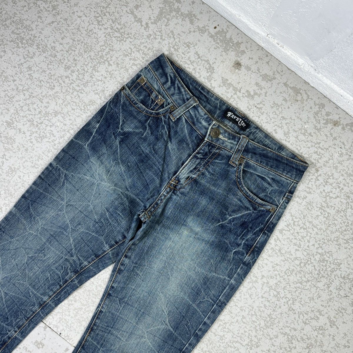 If Six Was Nine Flare - 2000s Wavelist Blue Jeans Size US 28 / EU 44 - 3 Thumbnail