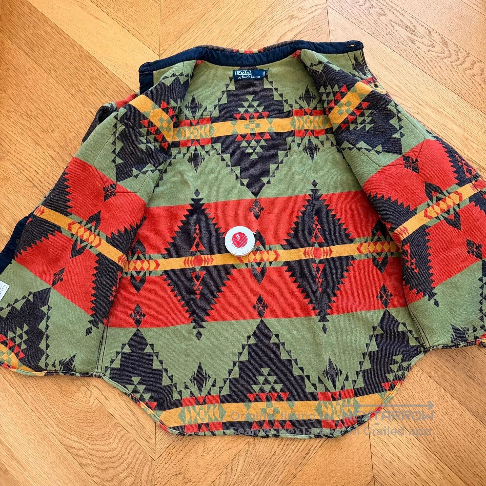 RLX Ralph Lauren Vintage Thick Southwestern Outdoor Shirt. Size US XL / EU 56 / 4 - 5 Thumbnail