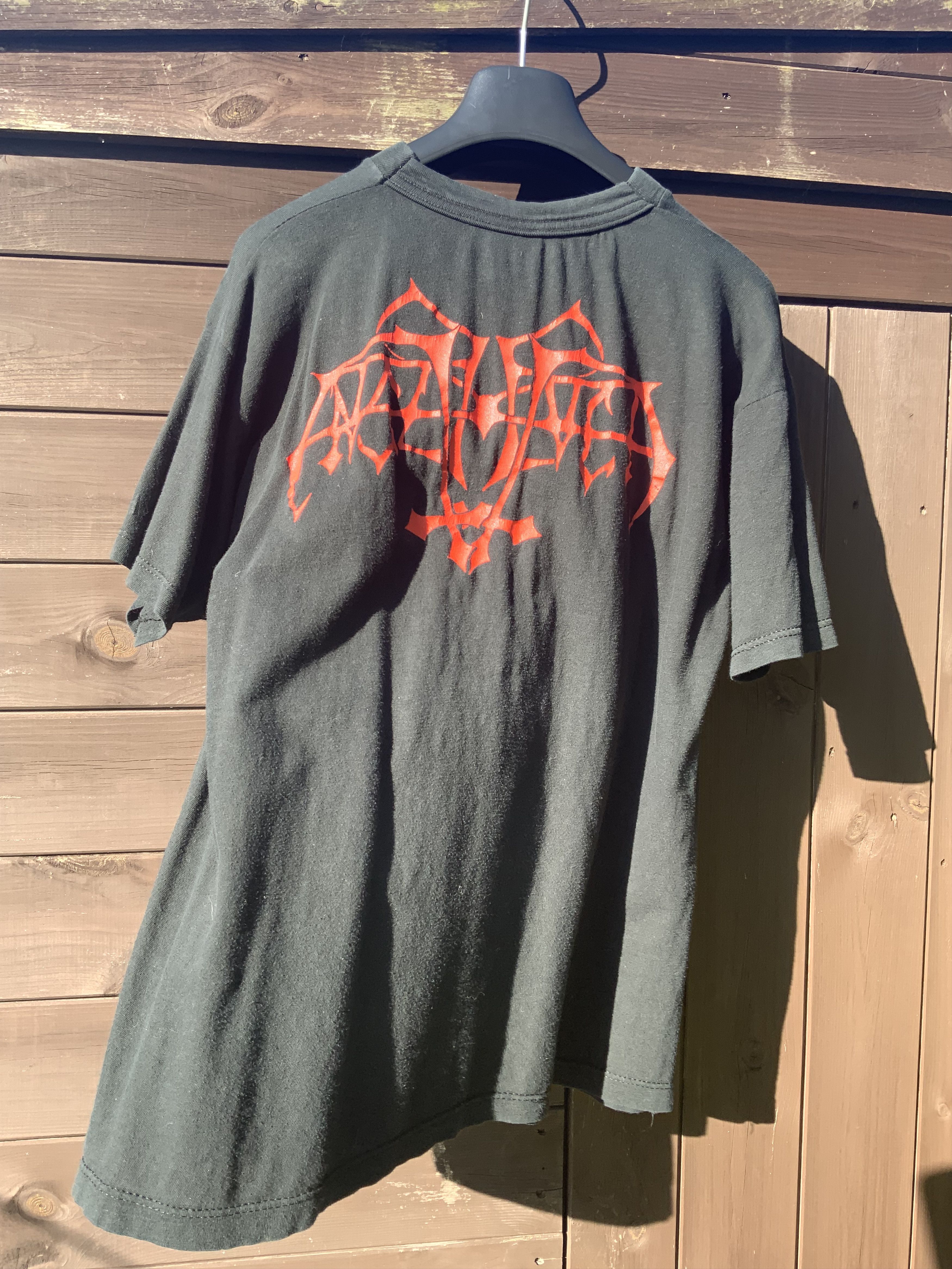 Vintage Very Rare Original 1993 Enslaved Hordanes Land shirt Size US XL / EU 56 / 4 - 4 Thumbnail