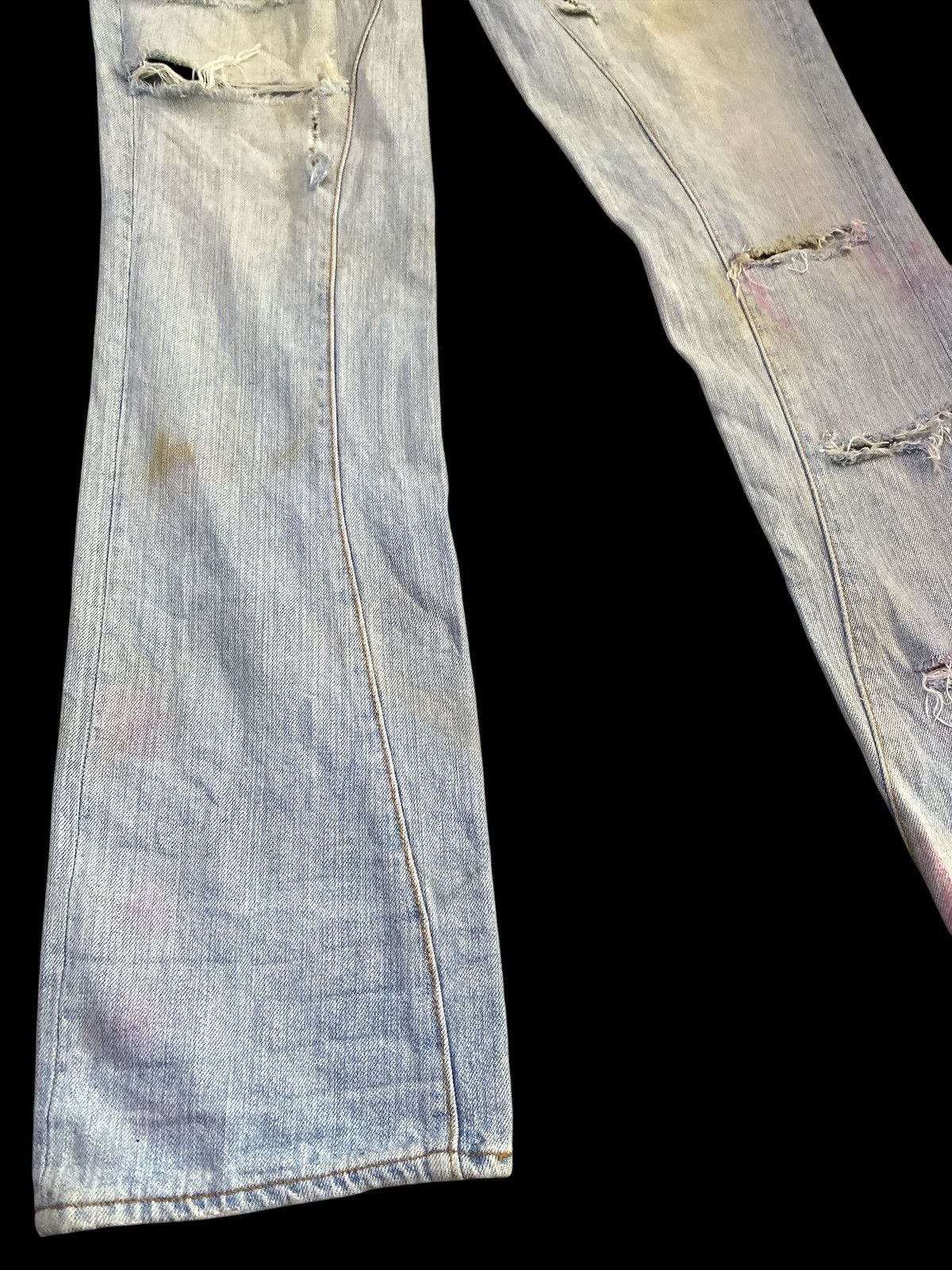 If Six Was Nine × Johnbull × Vintage Vintage John Bull Ripped Denim Size US 31 - 5 Thumbnail