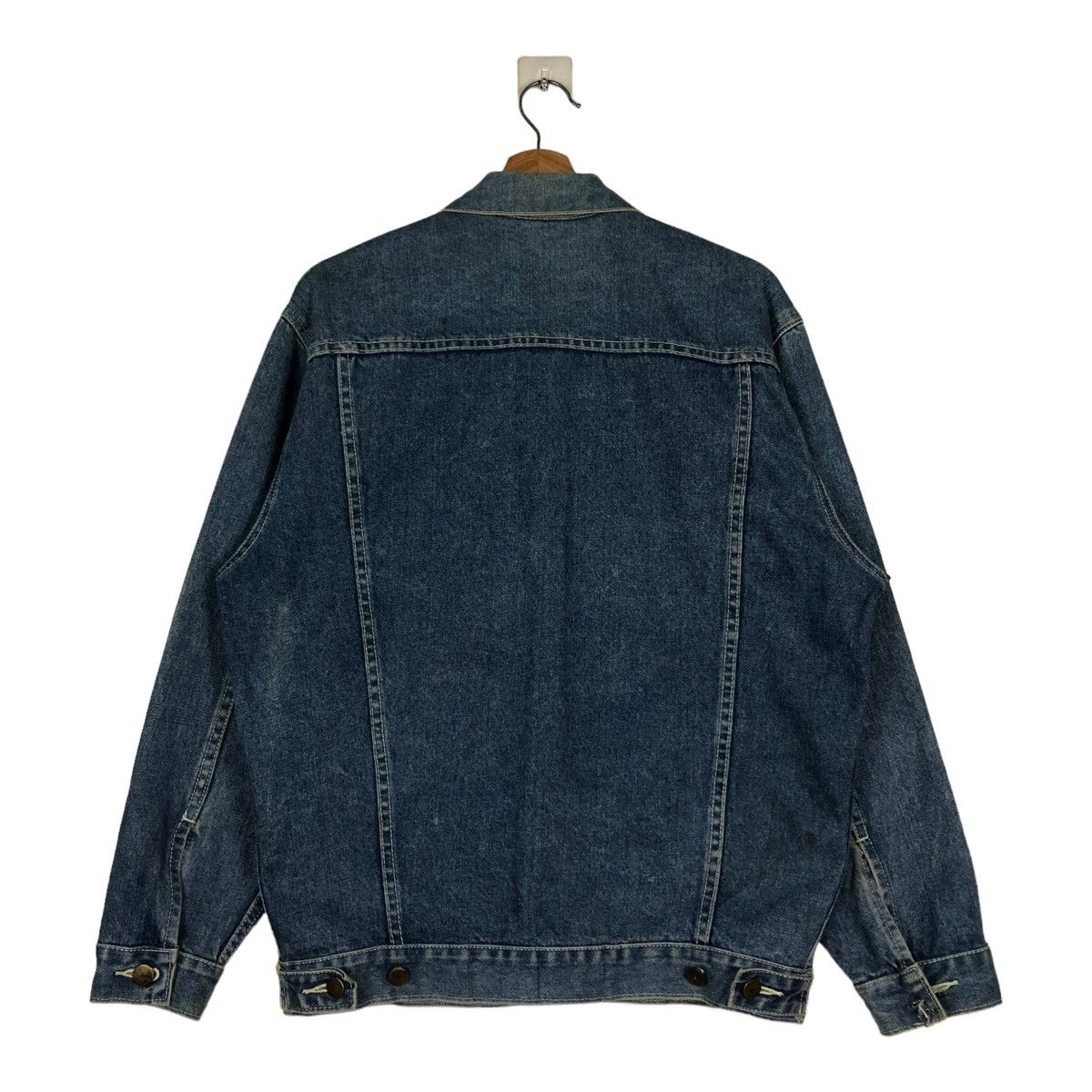 Japanese Brand 🔥VINTAGE BIKER TRUCKER DENIM JACKET M CLUB JAPAN MADE Size US S / EU 44-46 / 1 - 8 Thumbnail
