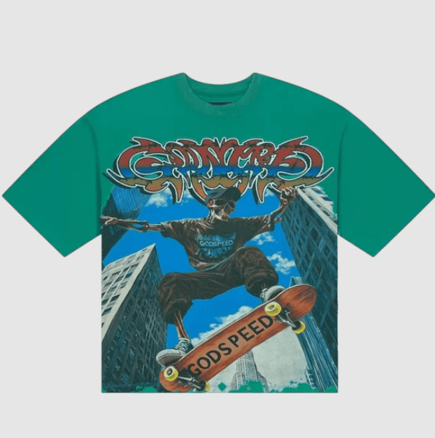 Godspeed Godspeed Ollie Skate Tee Green Size US XL / EU 56 / 4 - 1 Thumbnail