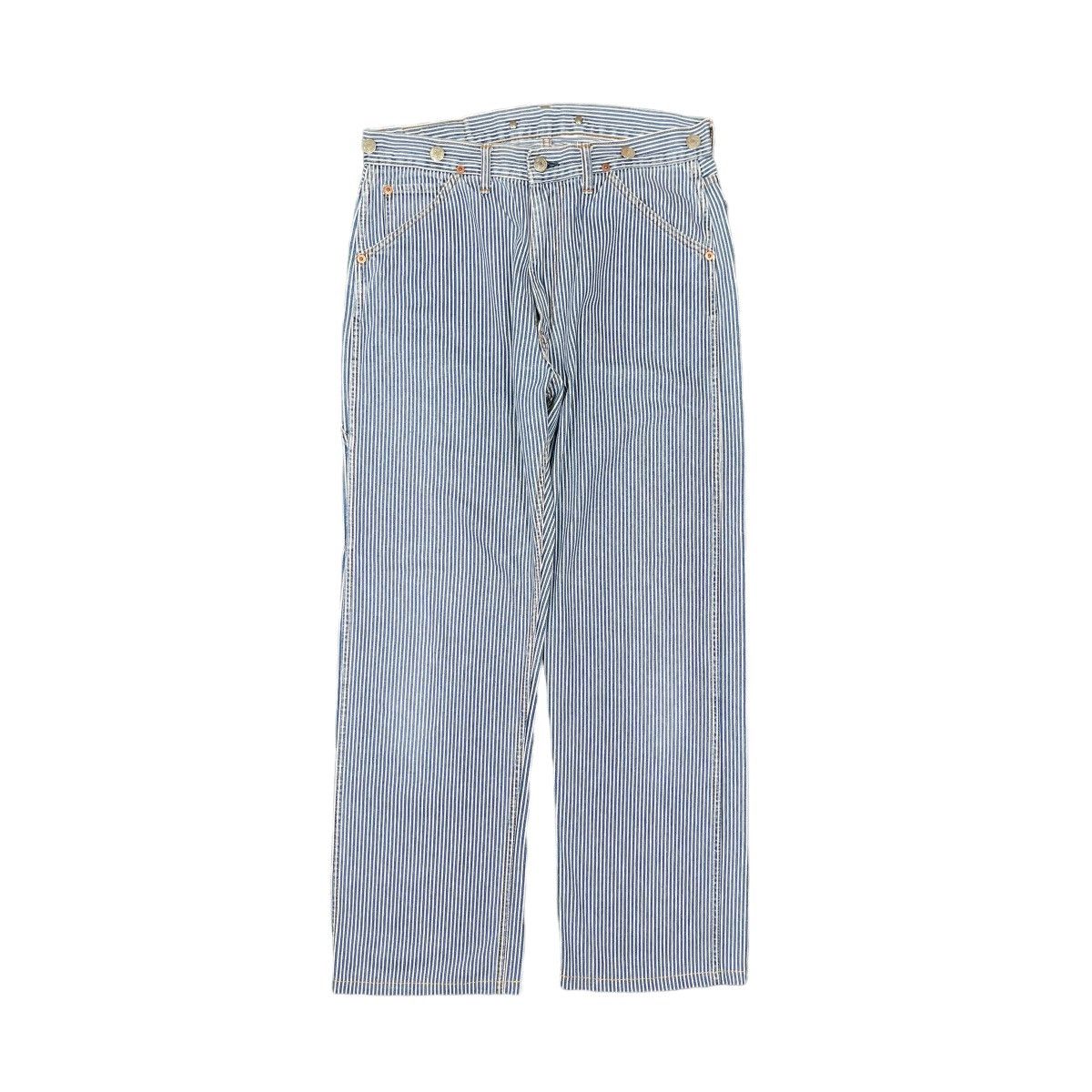 Hysteric Glamour Hysteric Glamour Kinky Carpenter Striped Denim Jeans Size US 32 / EU 48 - 2 Thumbnail