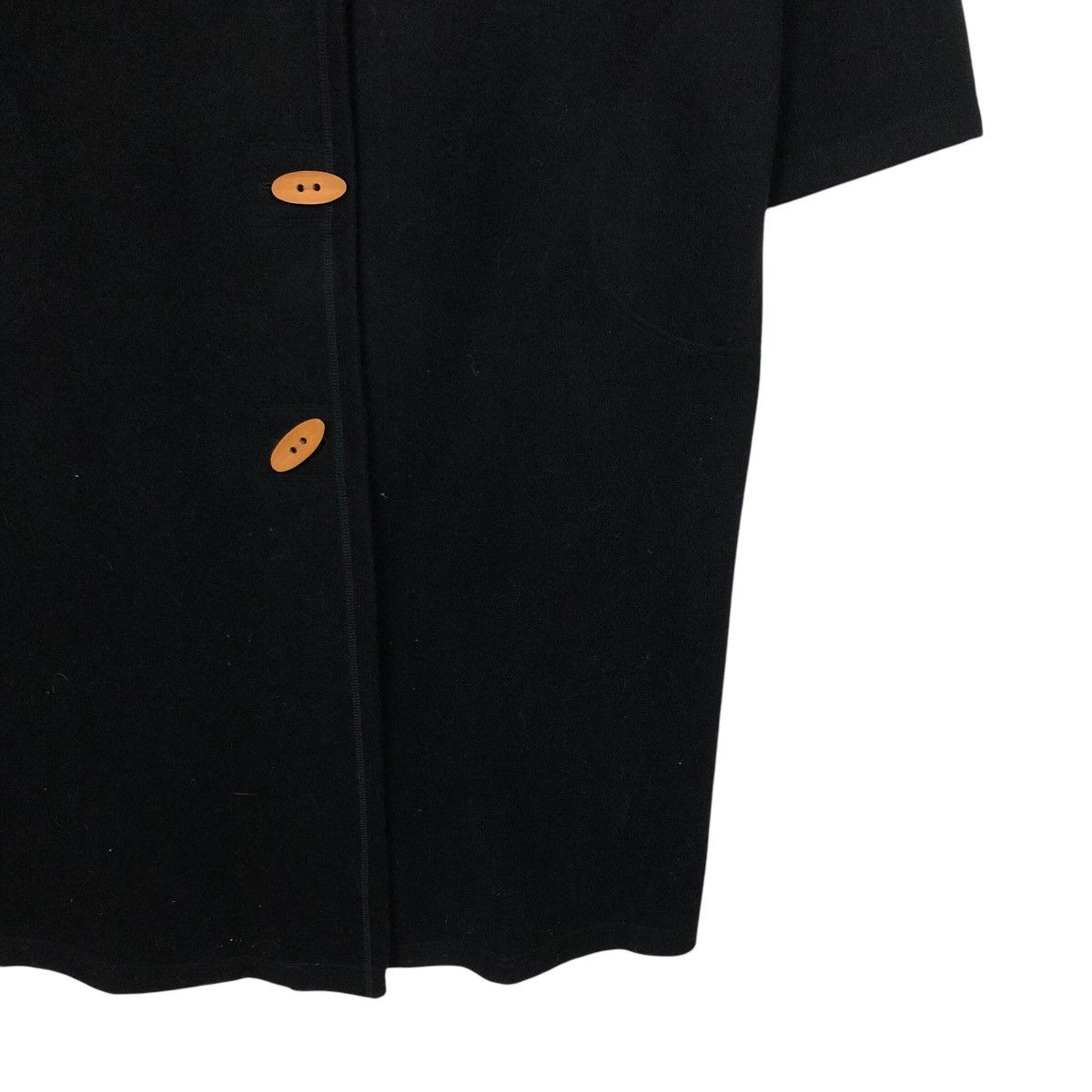 Issey Miyake 📌Rich Black Vintage Long Jacket K&M Collection Avant Garde Size US M / EU 48-50 / 2 - 7 Thumbnail