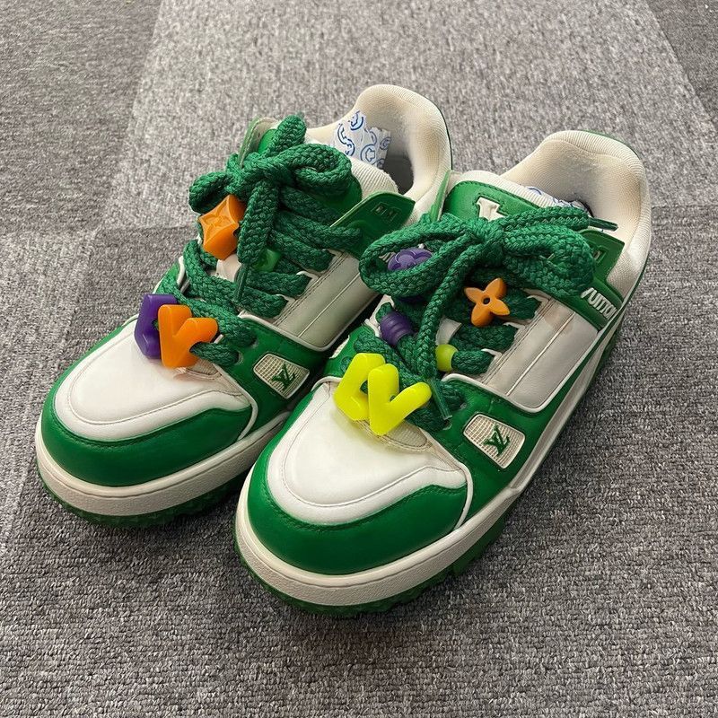 Louis Vuitton Louis Vuitton Trainer Maxi Fashion Sneakers in Green -2508 Size US 8.5 / EU 41-42 - 1 Thumbnail