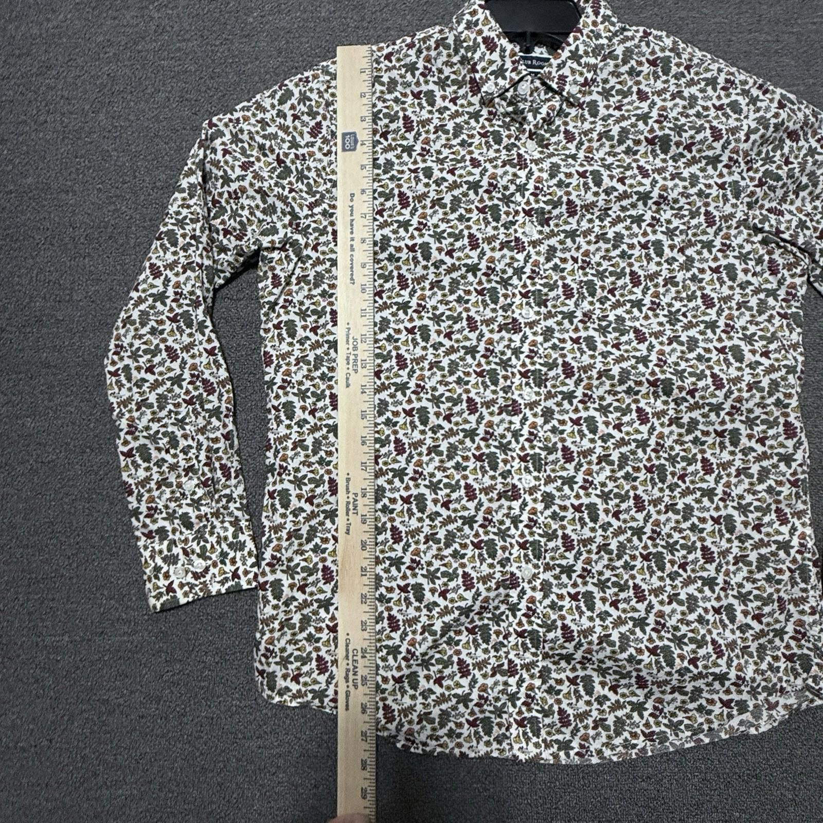 Club Room Club Room Womens M Autumn Print Cotton Button Up Cottagecore Size L / US 10 / IT 46 - 6 Thumbnail