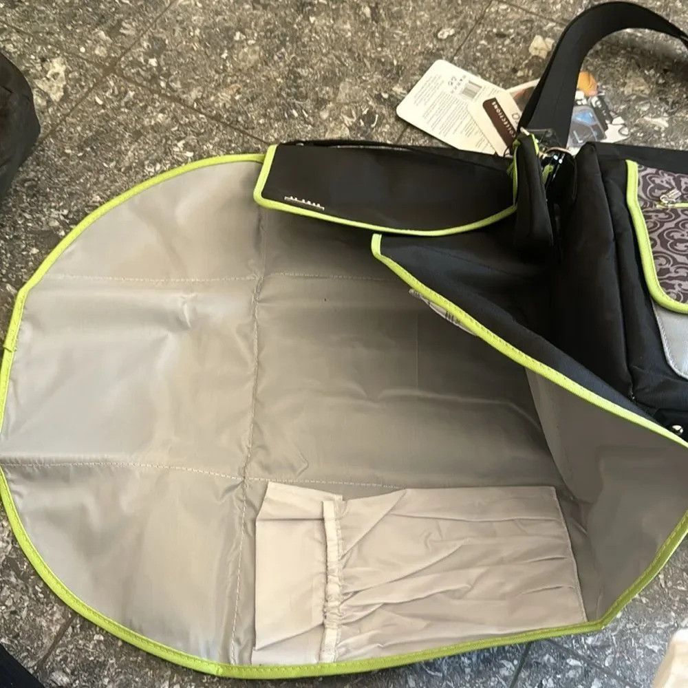 Other JJ Cole black/lime/gray pattern multi compartment adjustabl Size ONE SIZE - 5 Thumbnail