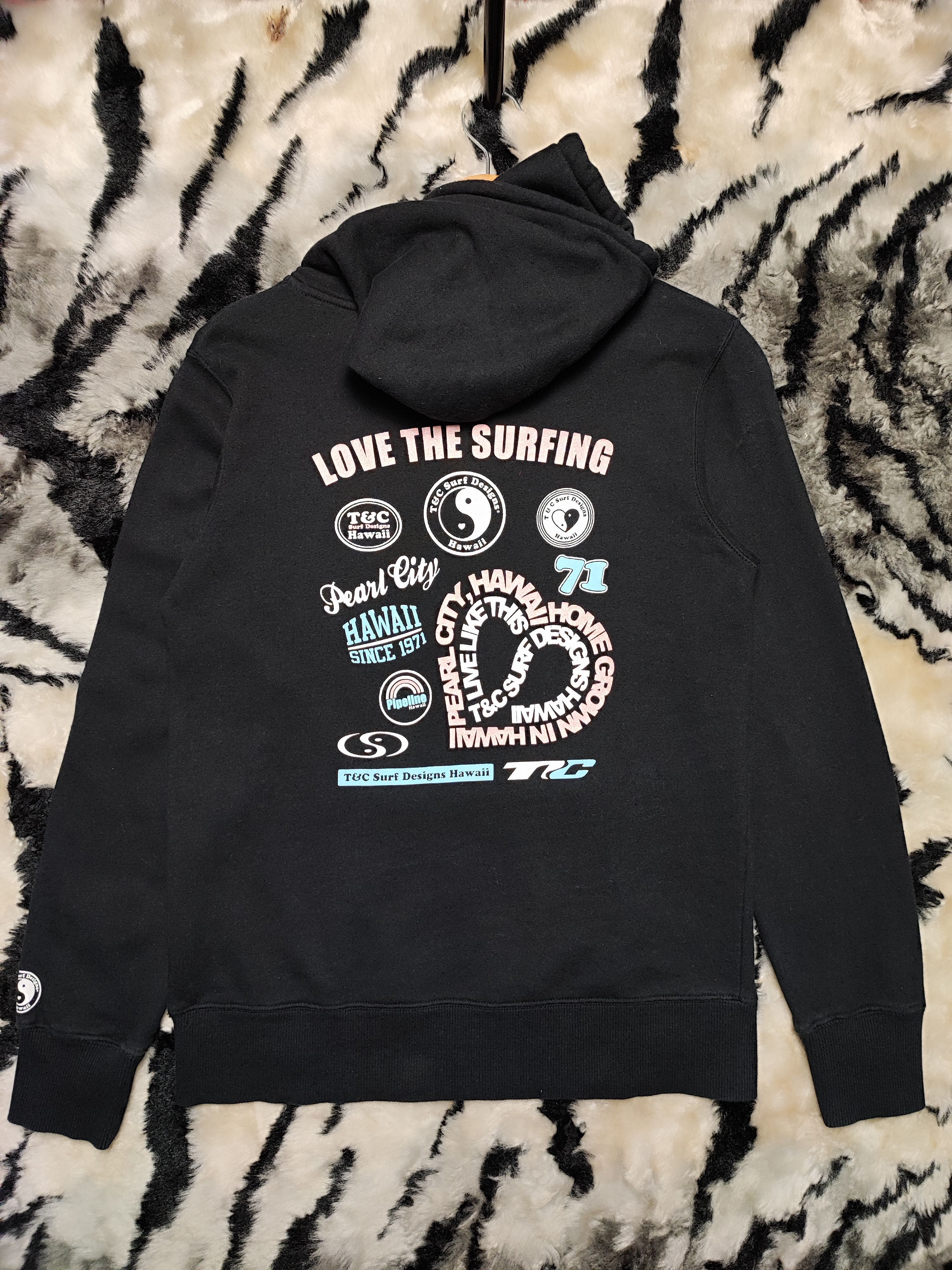 Vintage T&C SURF DESIGN HOODIE Size US S / EU 44-46 / 1 - 14 Thumbnail