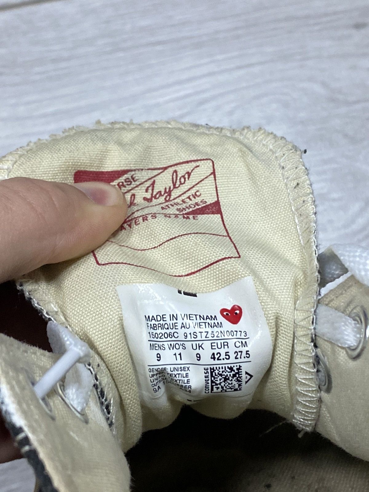 CDG by Comme des Garcons Comme des Garcons x Chuck Taylor 1970 Low Play Size US 9 / EU 42 - 11 Thumbnail