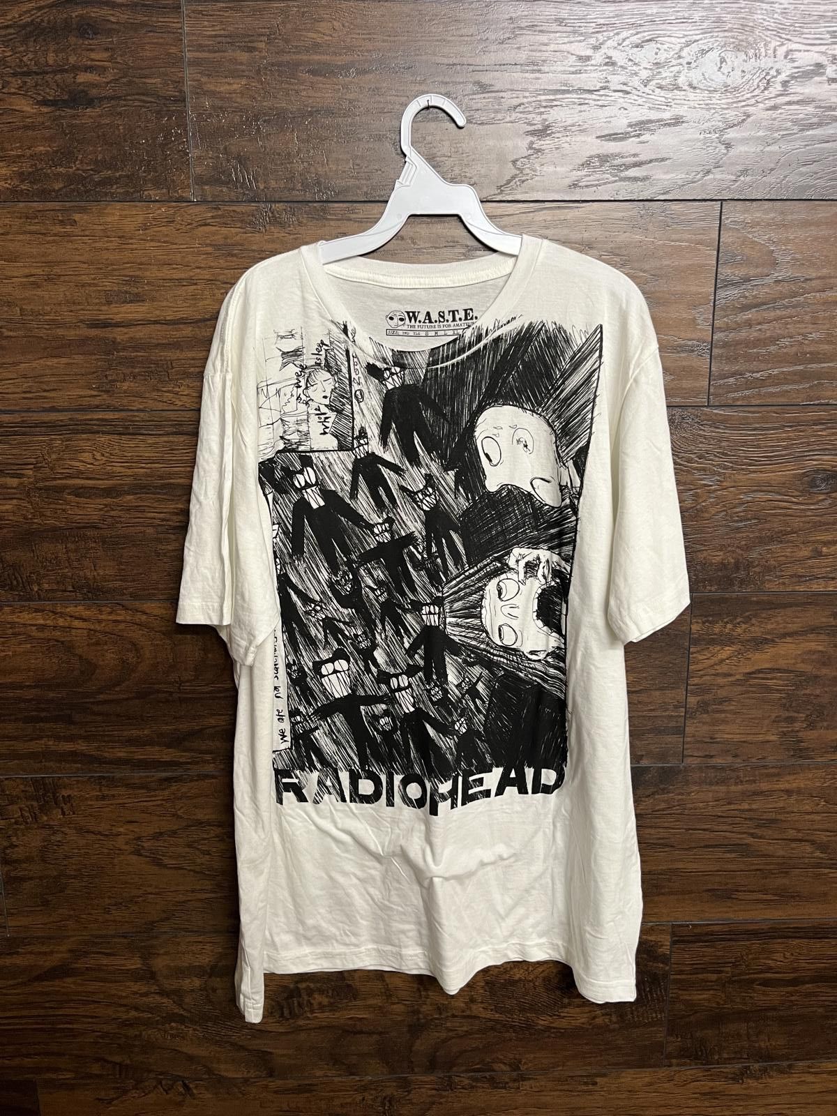 2001 Radiohead KID A Amnesiac Tshirt　② Radiohead WASTE Kid A Amnesiac Orange T-shirt Official Merch