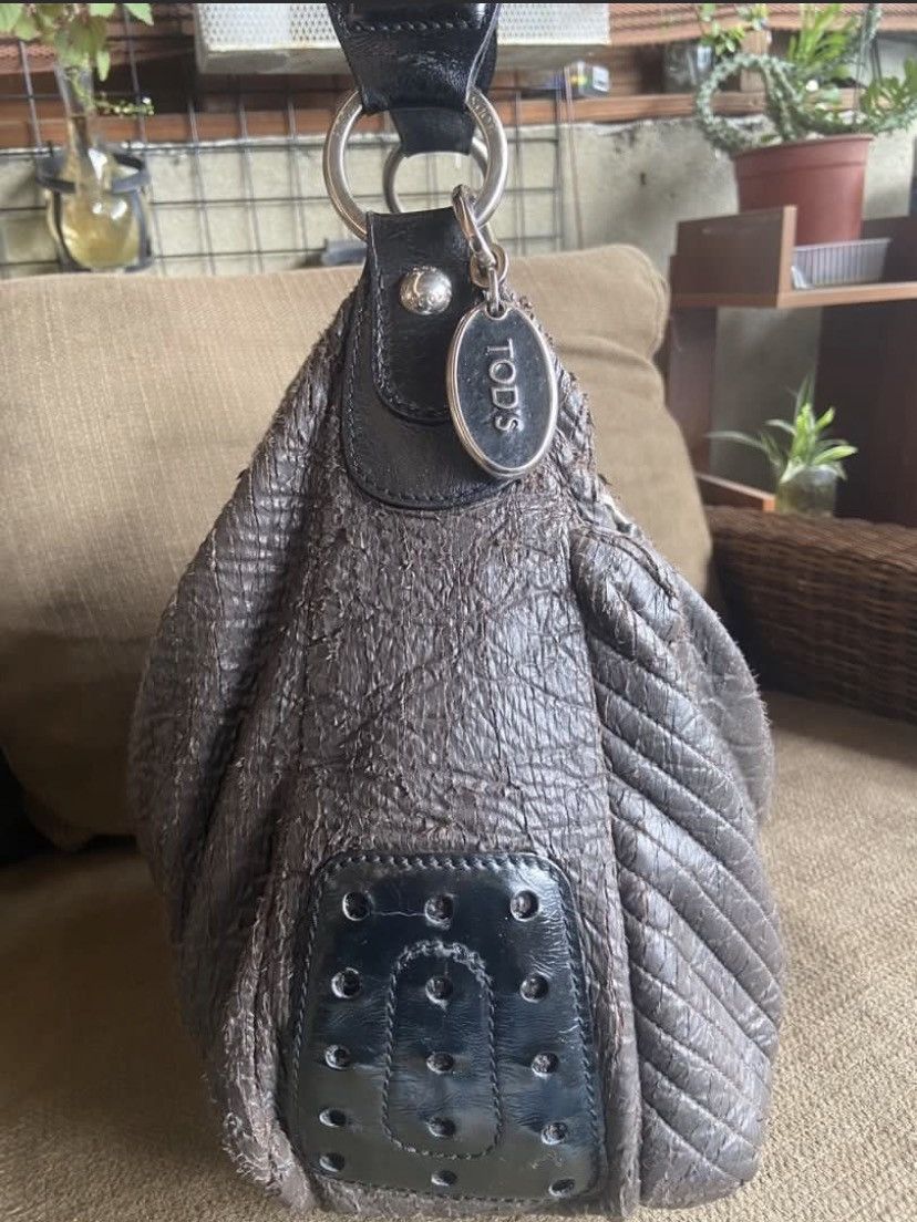Tod's Authentic Tod's Vintage Leather Big Hubo Bag - Multi-Zip Size ONE SIZE - 3 Thumbnail