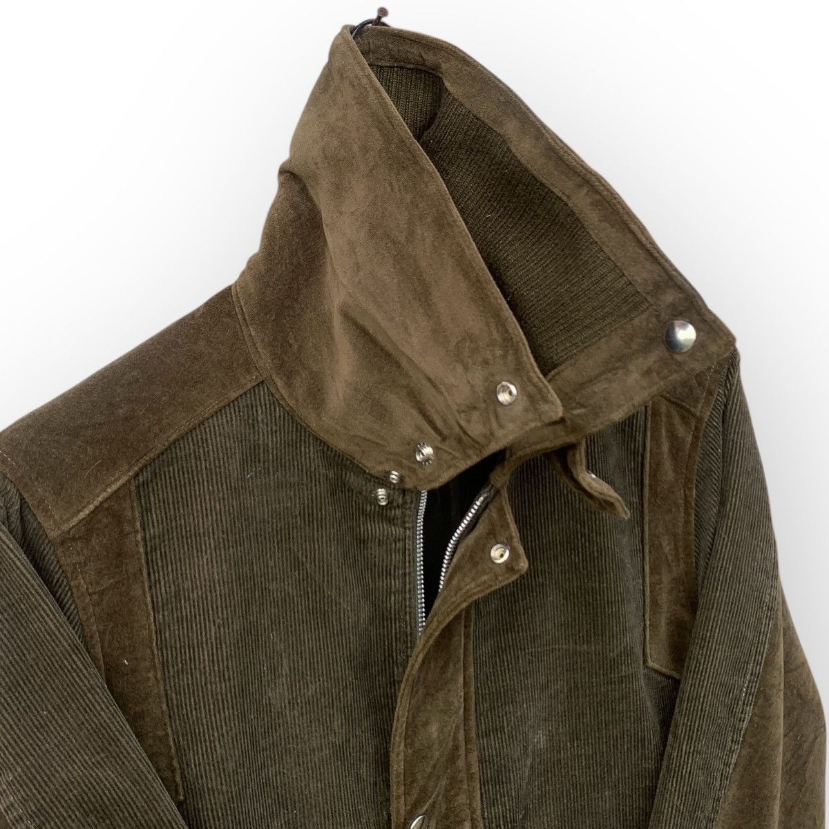 Japanese Brand NIEDIECK STRETCHCORD GERMANY CORDUROY ZIPPER JACKET BROWN Size US S / EU 44-46 / 1 - 12 Thumbnail