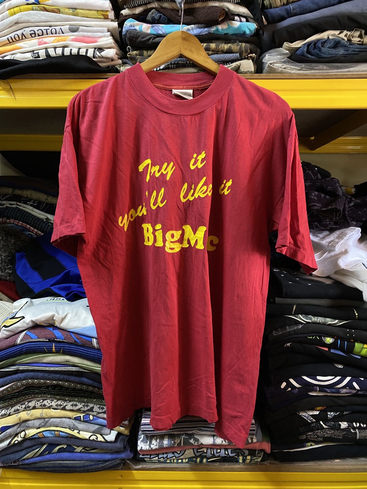 Vintage Vintage 90s MCDONALD bigmac Burger promo tee Size US L / EU 52-54 / 3 - 1 Thumbnail