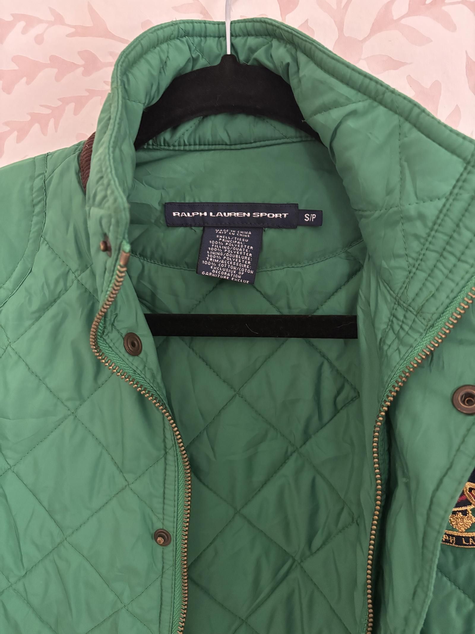 Polo Ralph Lauren Ralph Lauren Sport Quilted Green Jacket with Emblem Size S / US 4 / IT 40 - 3 Thumbnail