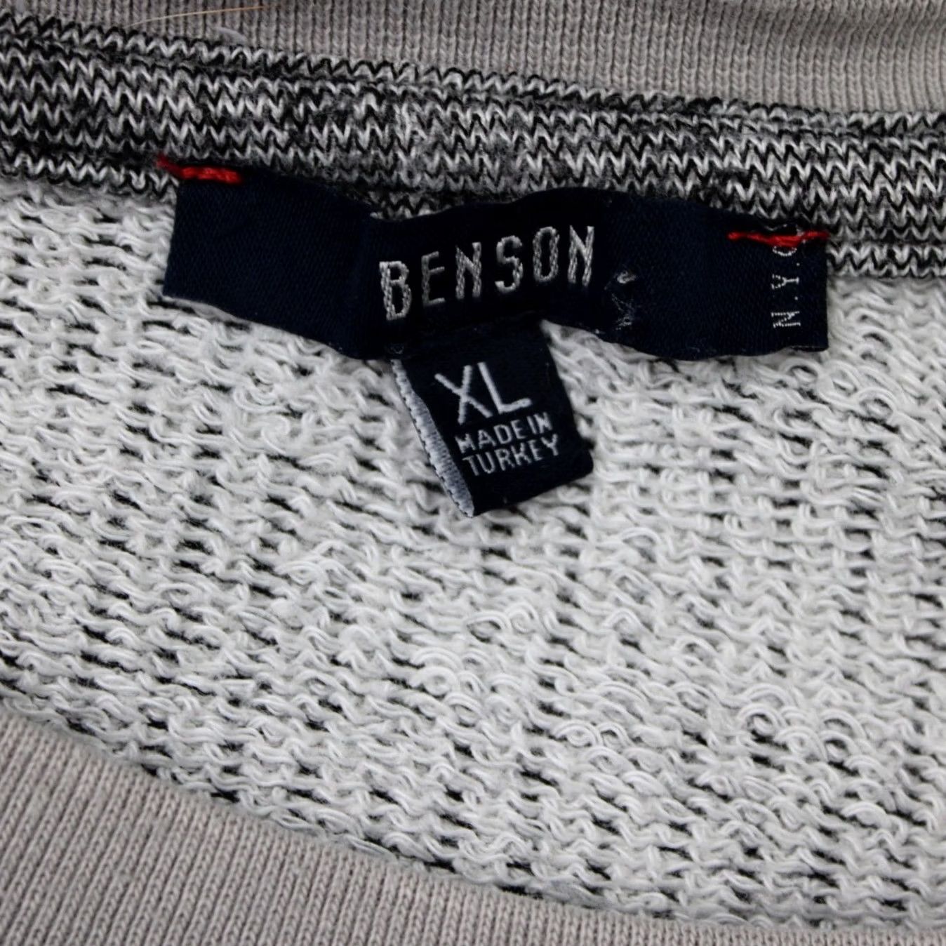 Henson Benson Mens XL Gray Knit Sweatshirt Pullover All Seasons 70% Cotton 22% Polyester 8% Viscose Crew Neck Sweatshirt Size US XL / EU 56 / 4 - 7 Thumbnail